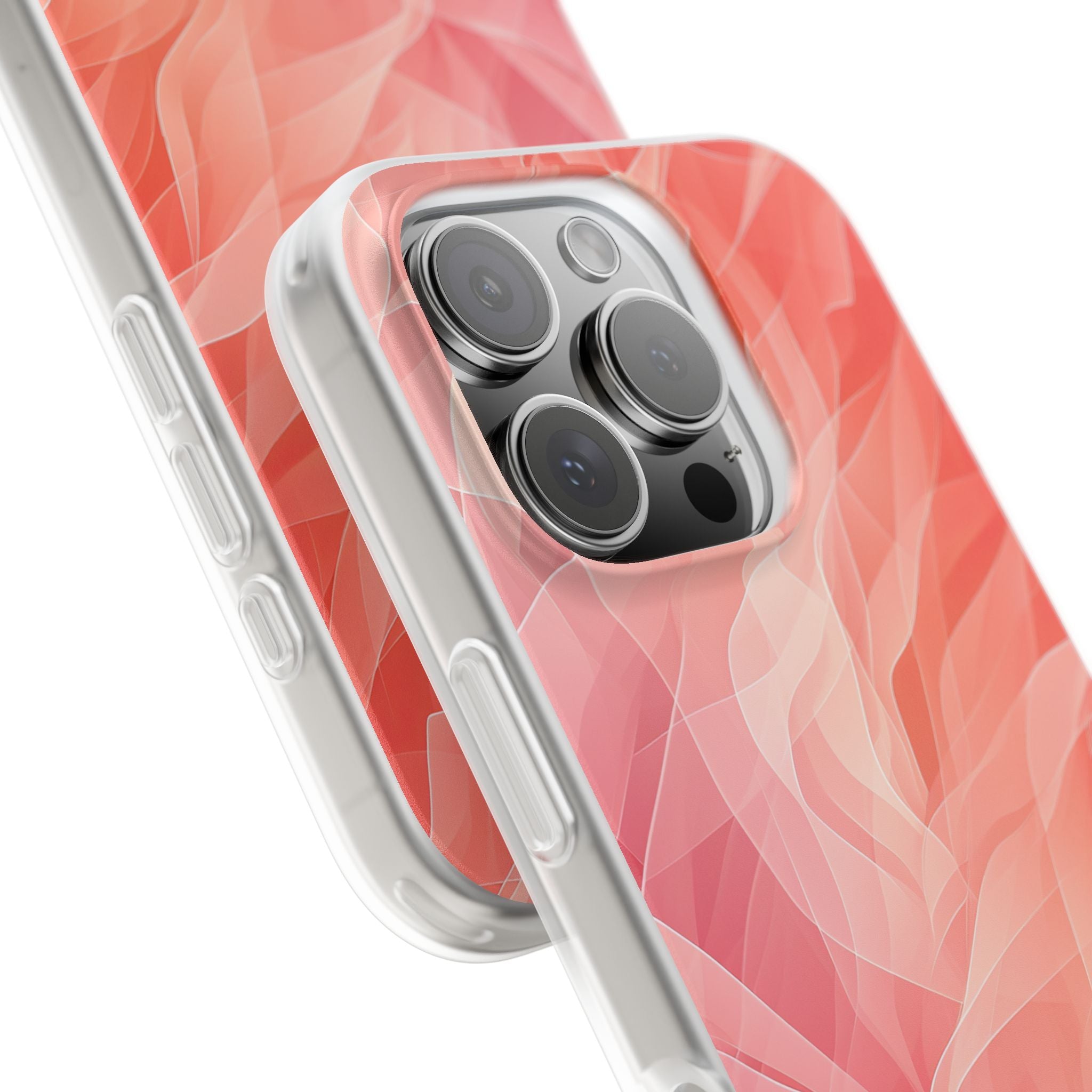 Peach Wave Drift iPhone 16 Pro Case - Soft