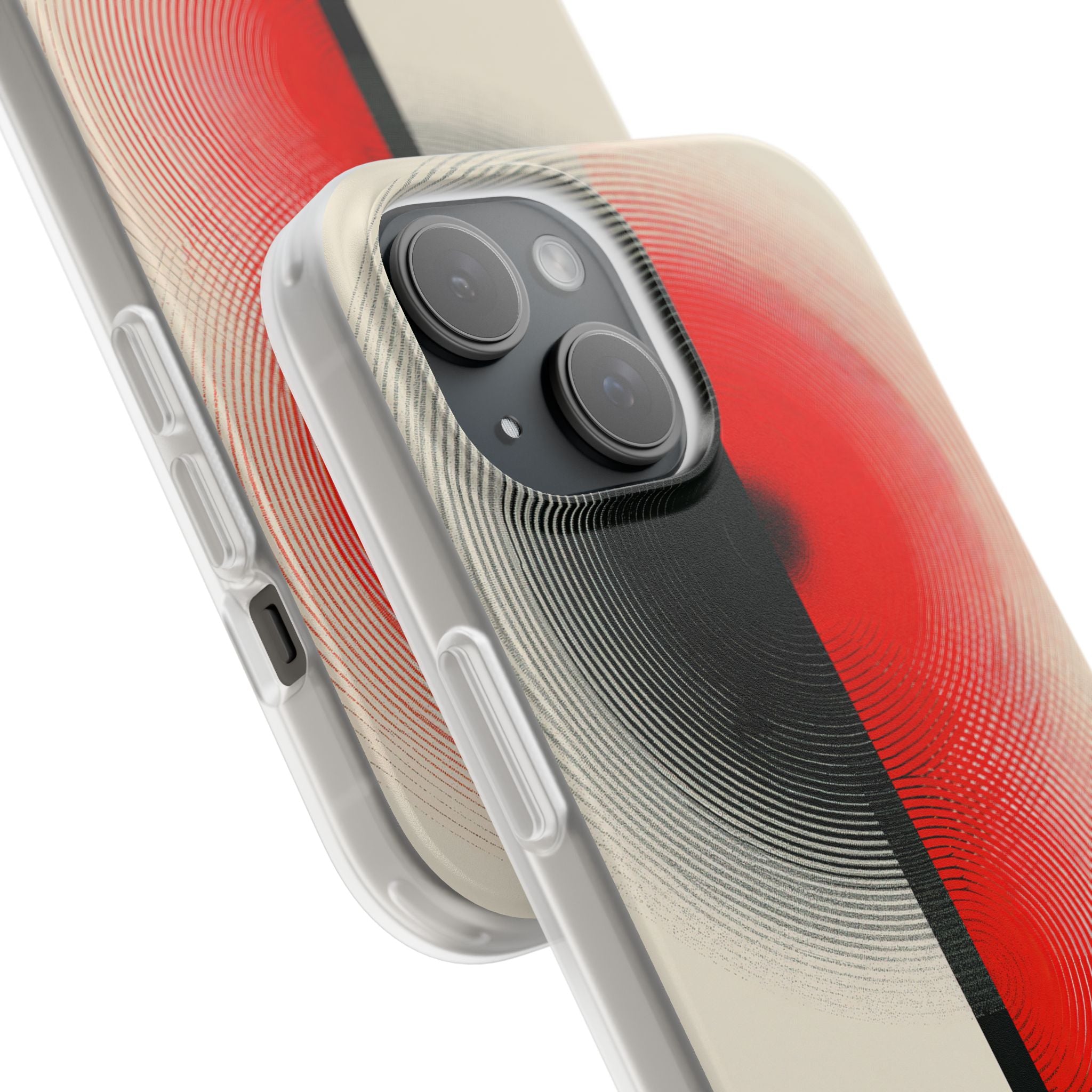 Red Lite Phone Case for iPhone - Split Signal Red