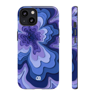 Periwinkle Strata Bloom · Tough Phone Case for iPhone · Purple