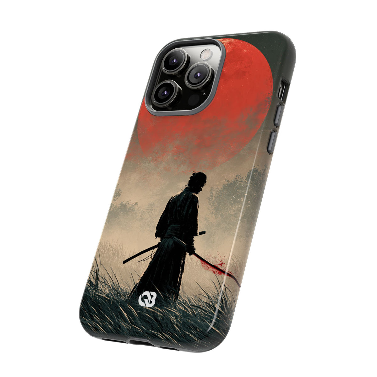 Crimson Moon Ronin · Tough Phone Case for iPhone · Red