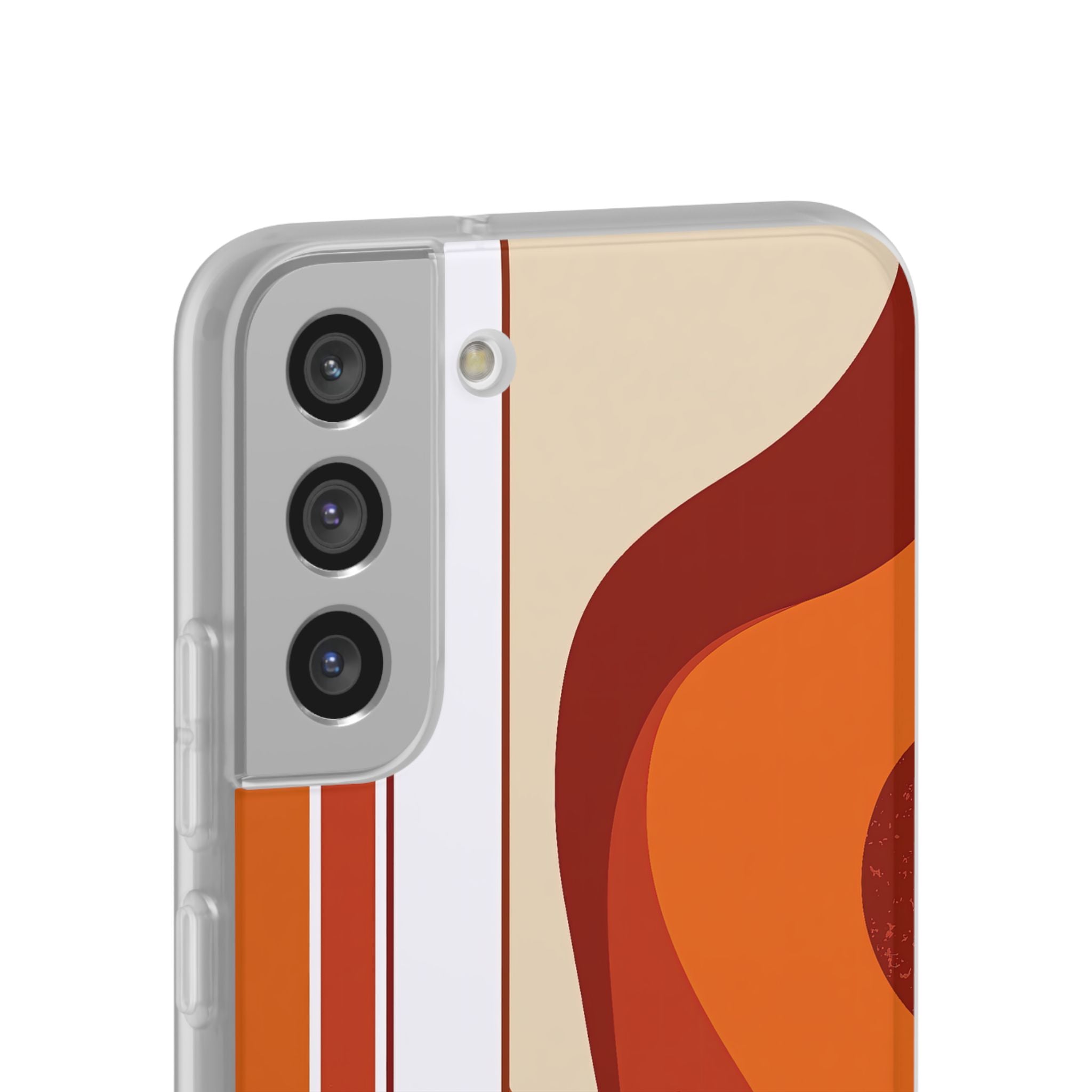 Orange Lite Phone Case for Samsung - Terracotta Metro Line