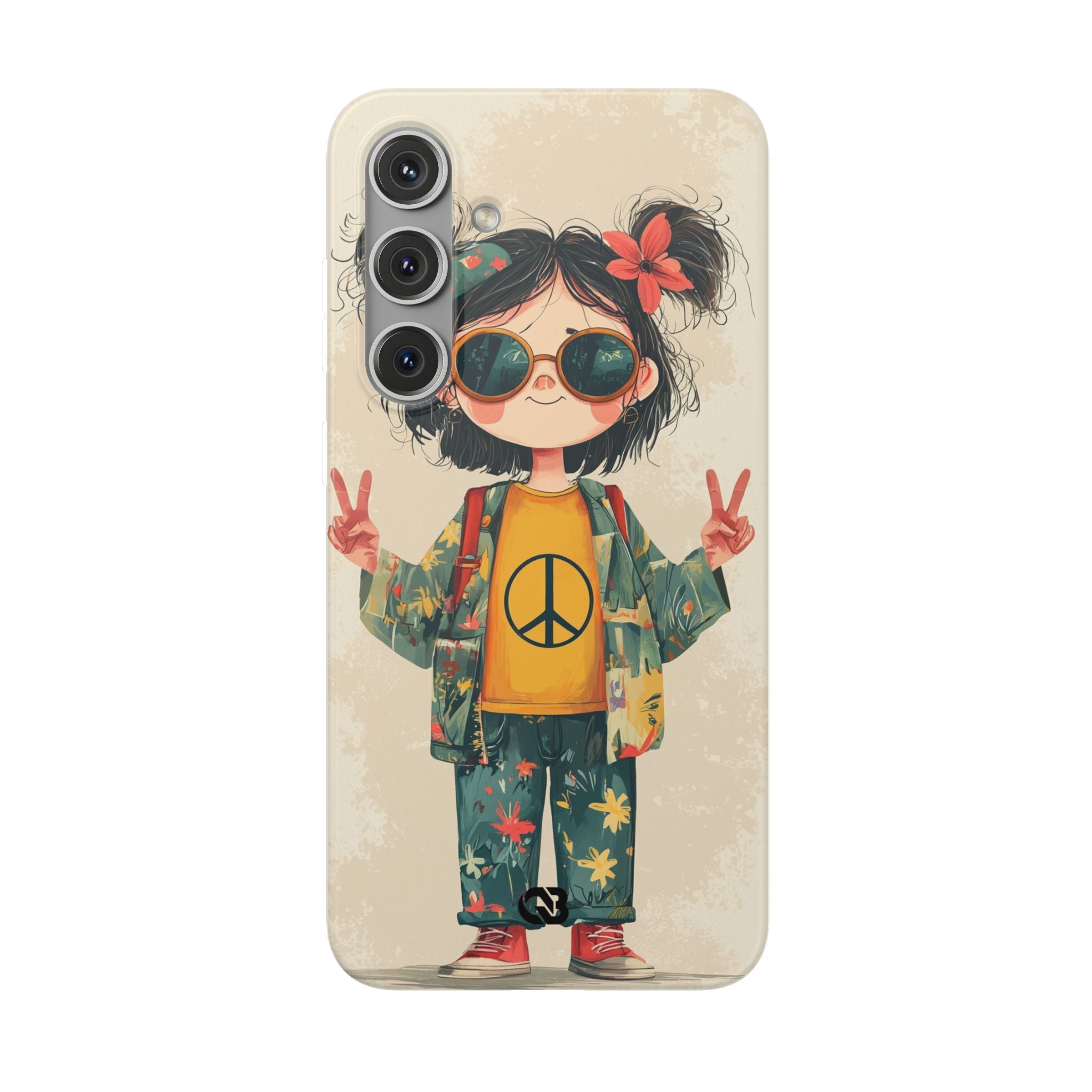 Retro Peace Girl · Soft Θήκη για Samsung