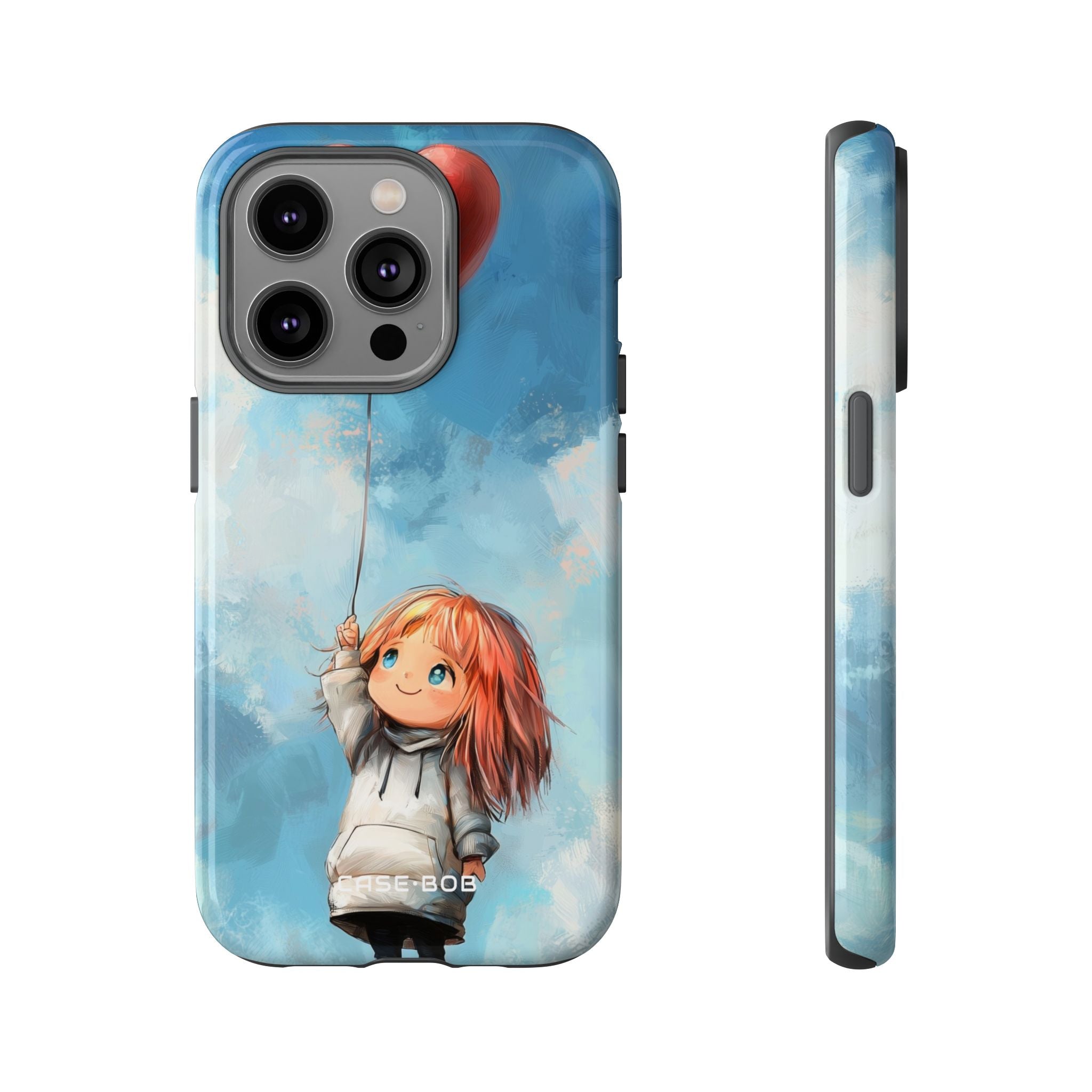 Heart Balloon Whimsy iPhone 14 Pro Case - Tough