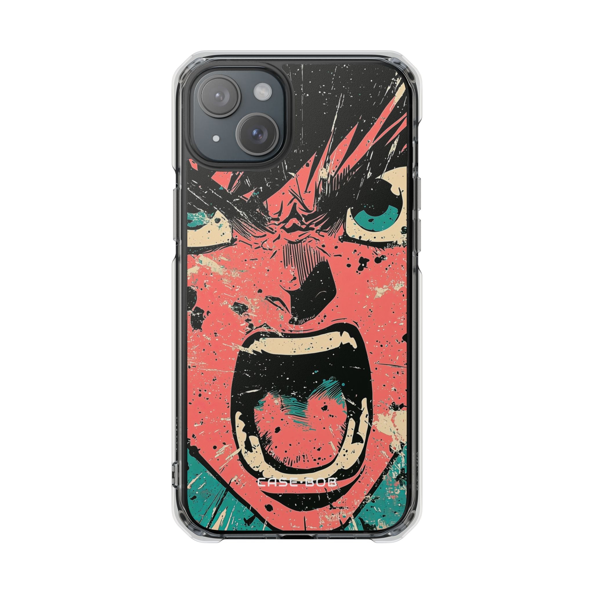 Screaming Face Pink iPhone 15 Plus Skal - Impact