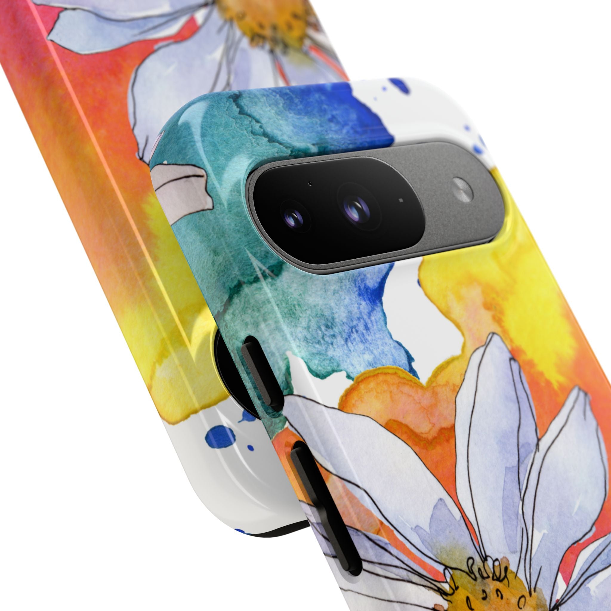 Vivid Bloom Splatter · Tough Handyhülle für Google Pixel