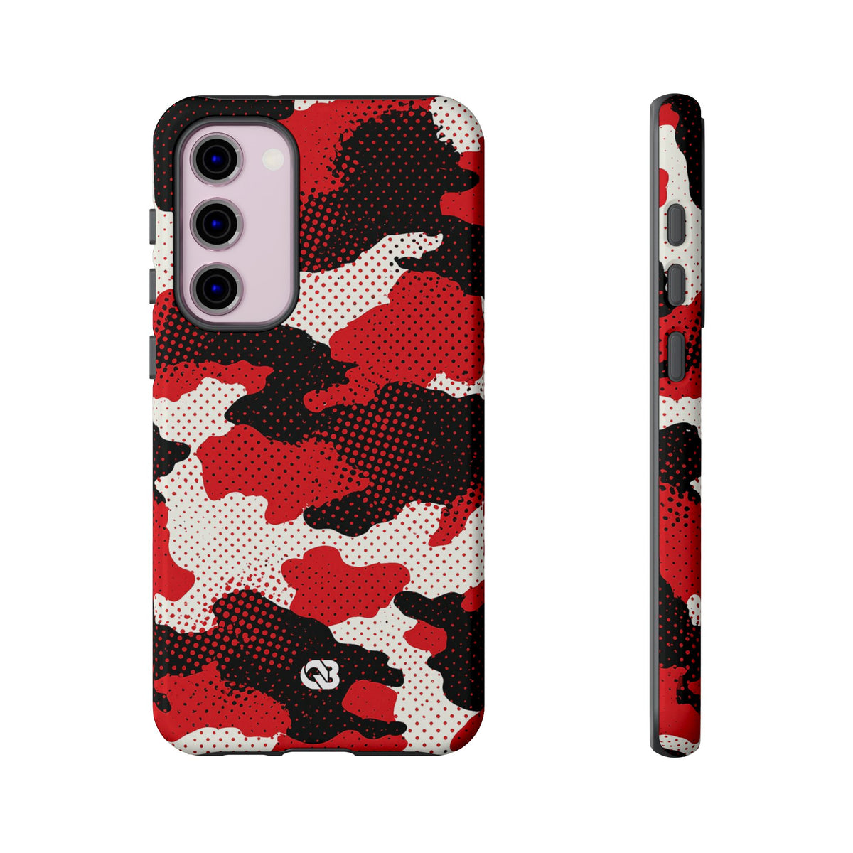 Crimson Halftone Camo · Tough Phone Case for Samsung · Red