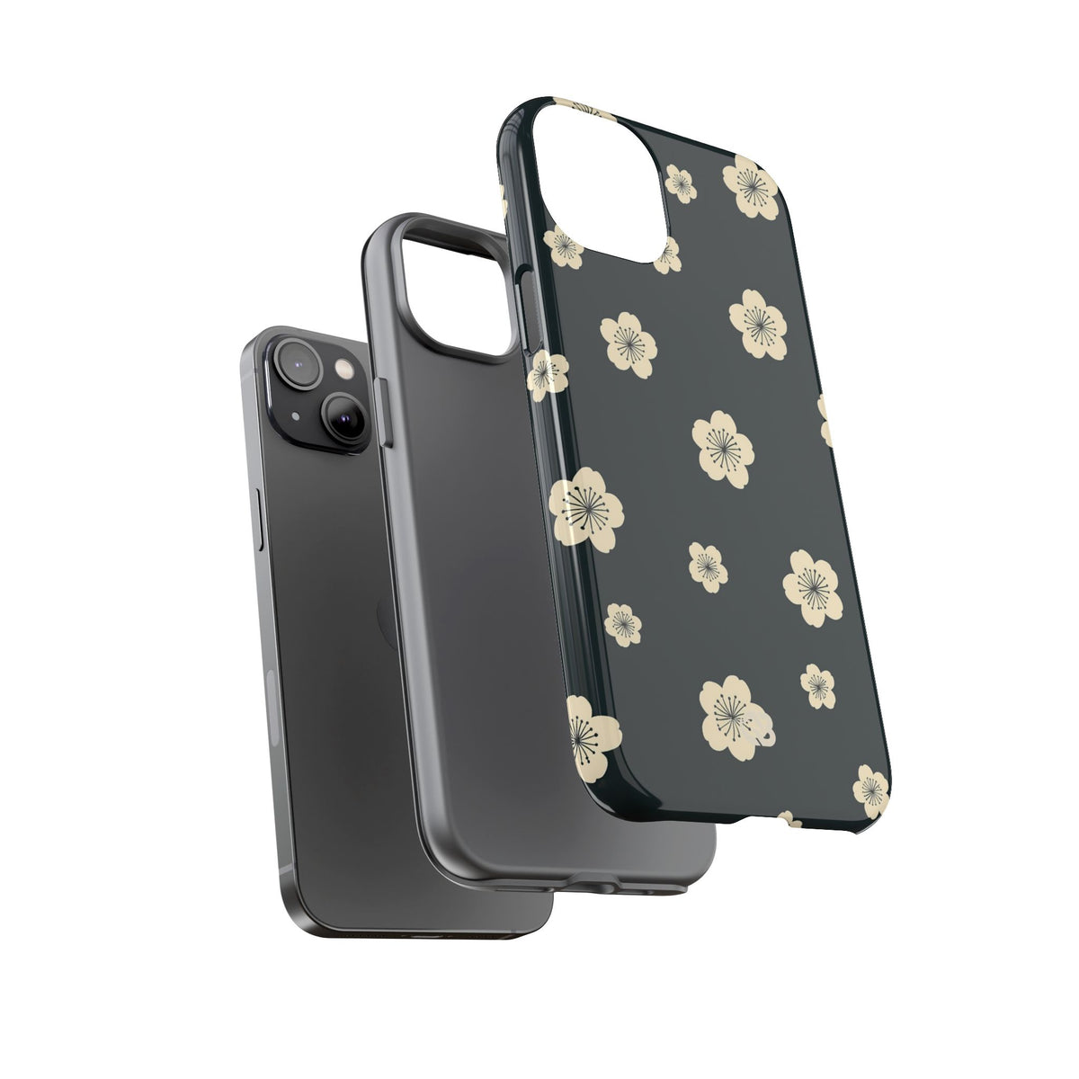 Midnight Sakura Bloom · Tough Phone Case for iPhone · Black