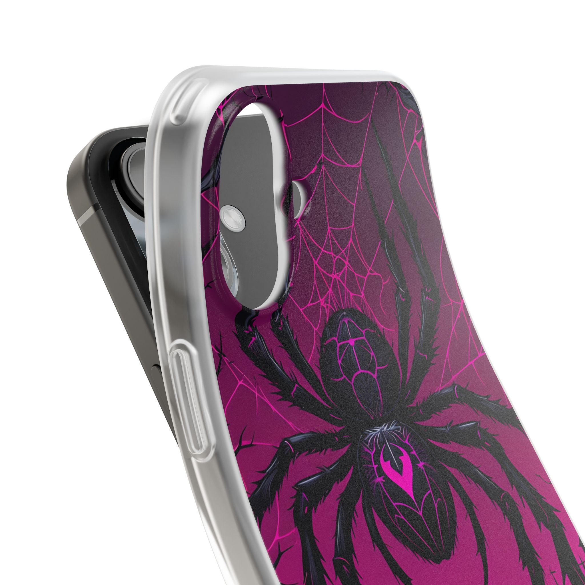 Obsidian Neon Widow · Soft Handyhülle für iPhone