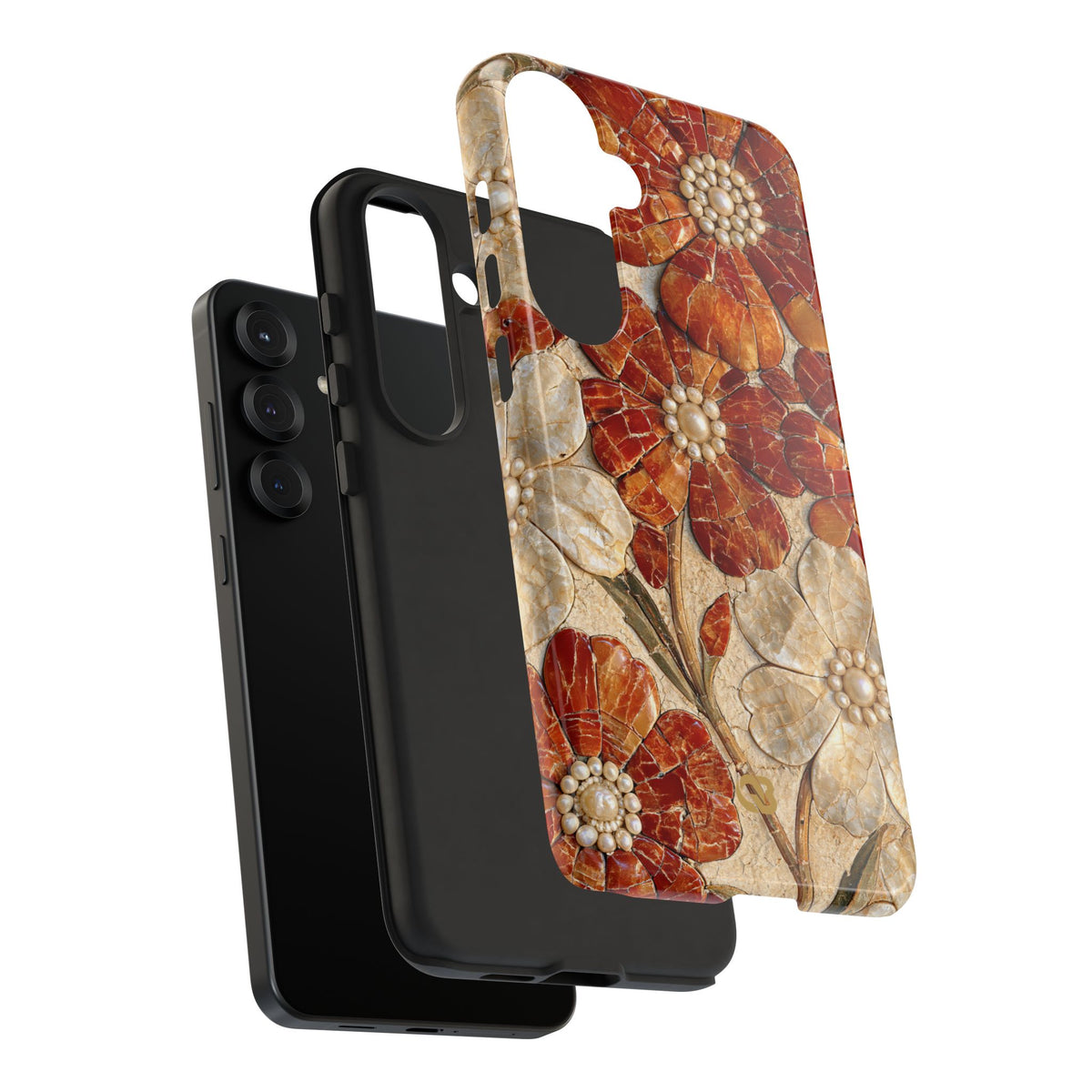 Carnelian Pearl Bloom · Tough Phone Case for Samsung · Orange