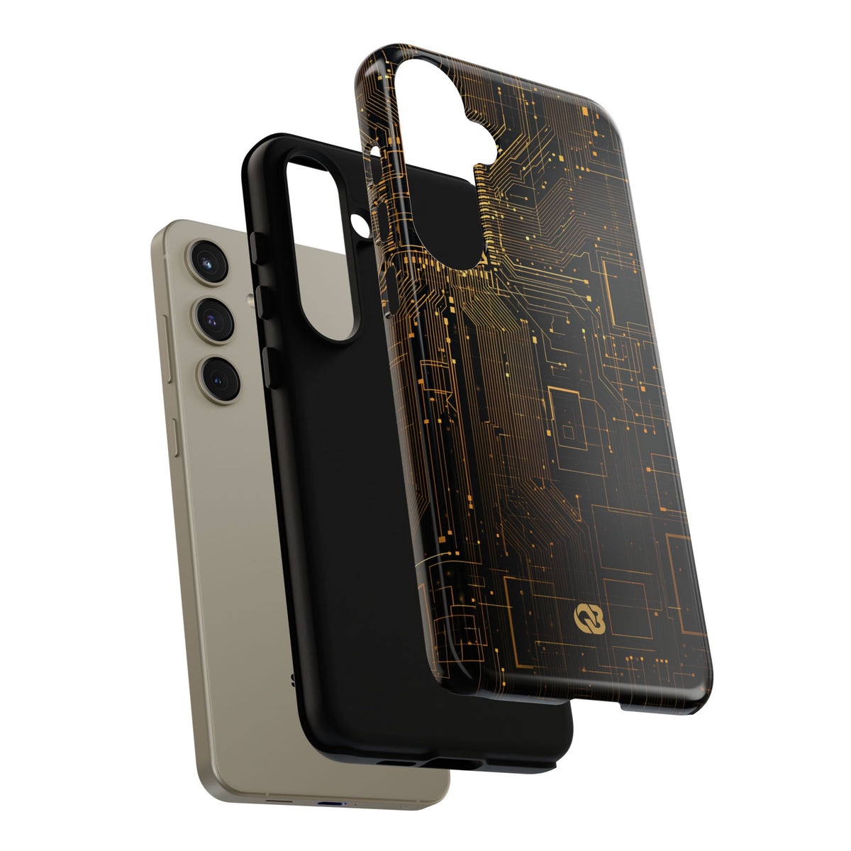 Gold Tough Phone Case for Samsung - Amber Core Mainframe