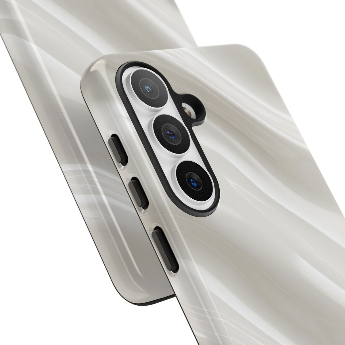 Liquid Enamel Fold · Tough Phone Case for Samsung · White