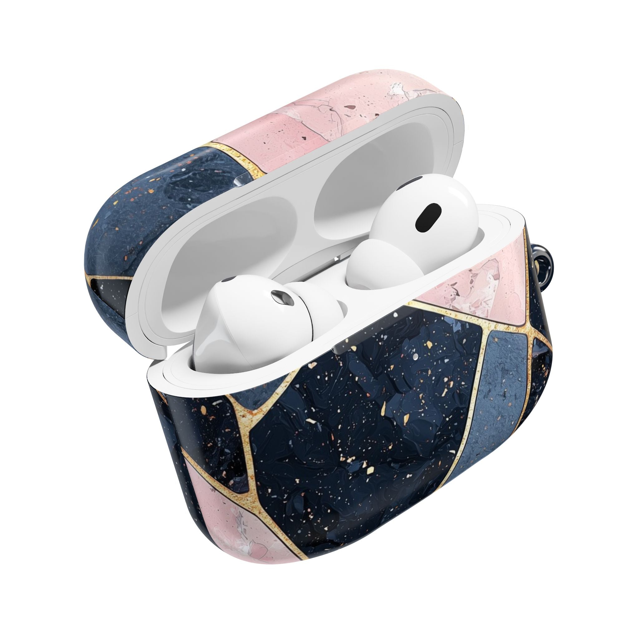 Golden Mosaic Navy - AirPods Cover