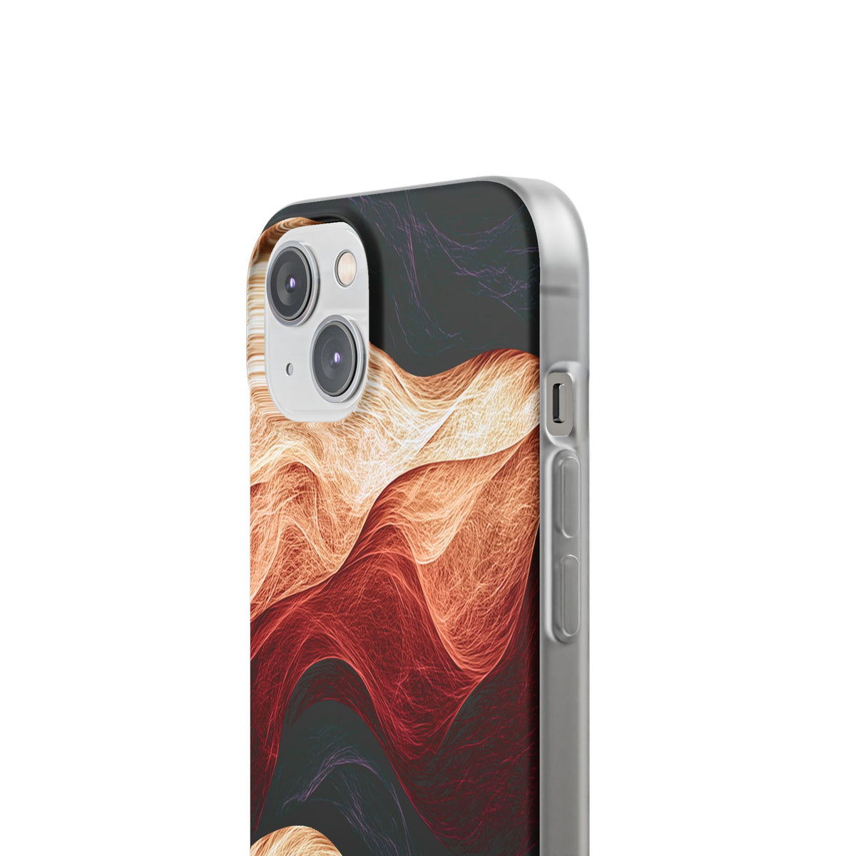 Ember Wave Dispersion · Lite Phone Case for iPhone · Red