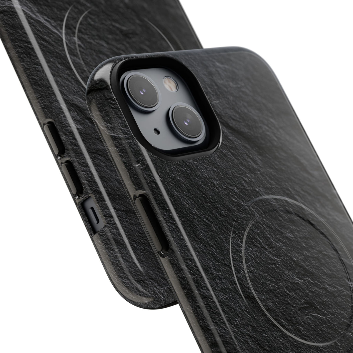 Black Tough 2.0 Magsafe Phone Case for iPhone - Raw Obsidian Slate