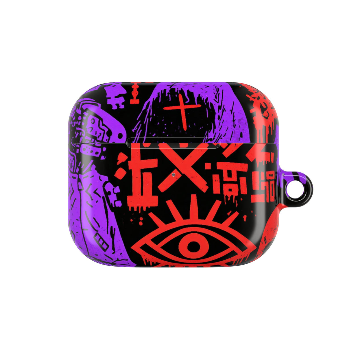Underground Cyber Glyphs · Hard Case for AirPods & AirPods Pro · Black