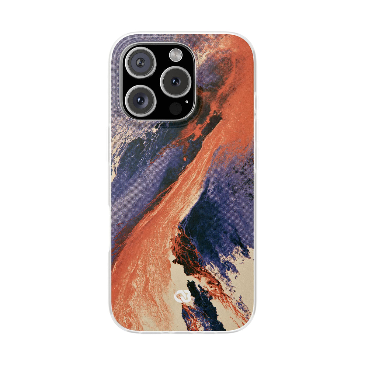 Solar Aura Drift · Lite Phone Case for iPhone · Orange
