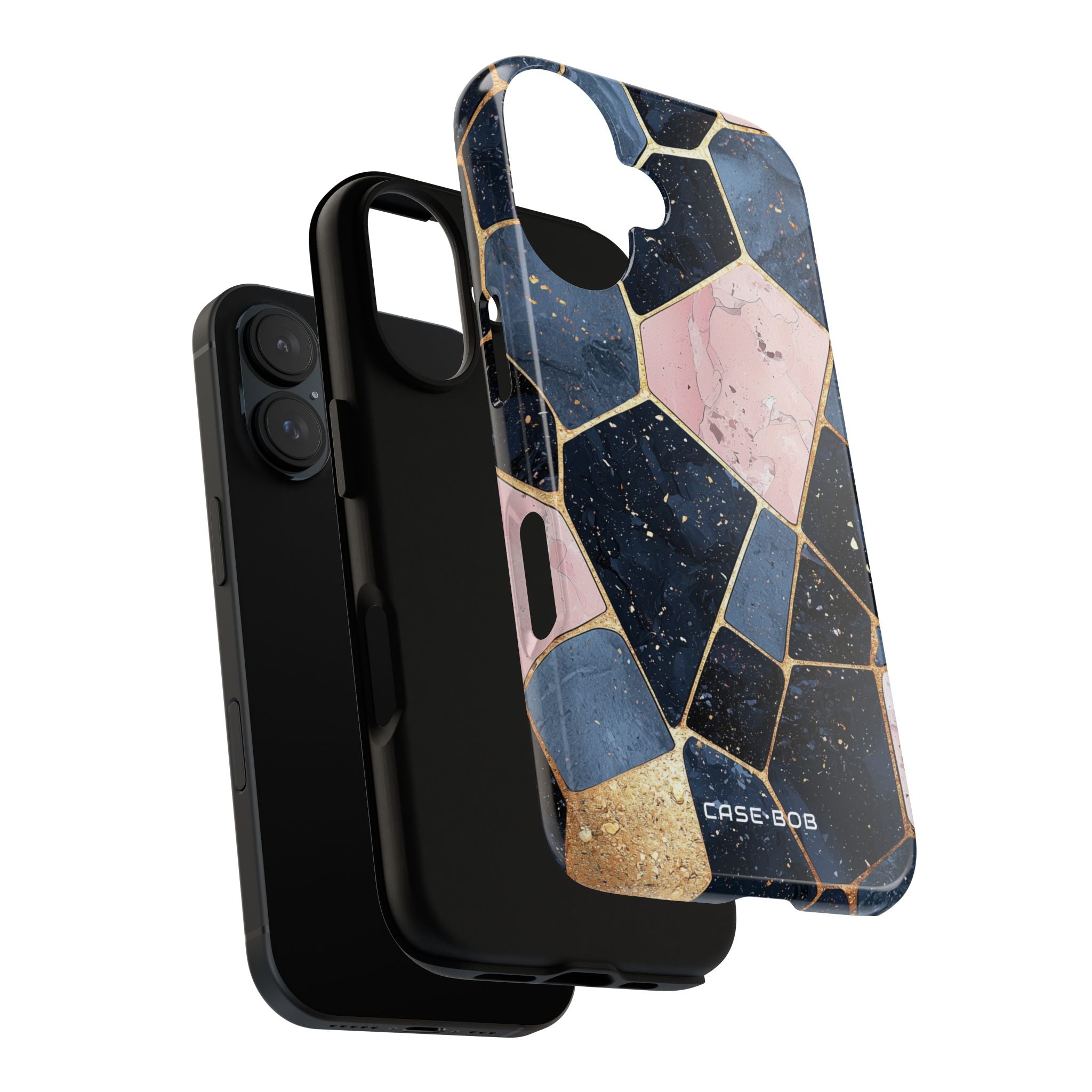 Golden Mosaic iPhone 16 Case - Tough - CASE•BOB