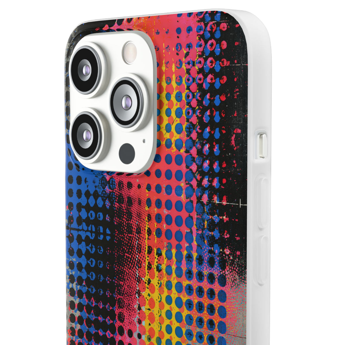 Chromatic Halftone Grid · Lite Phone Case for iPhone · Blue