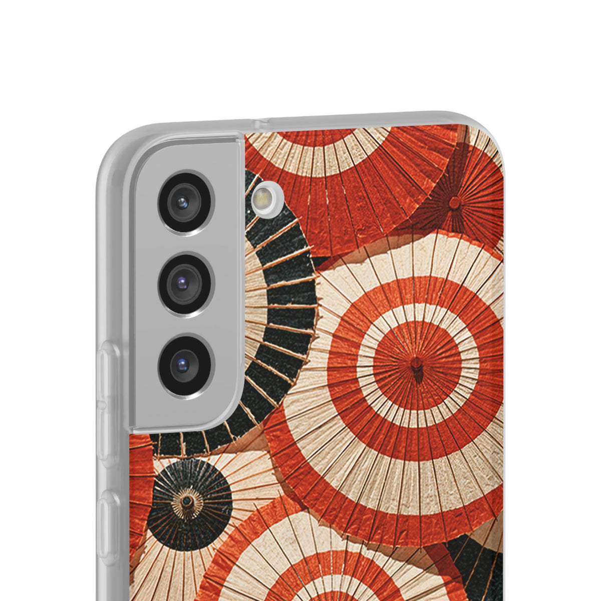Vermilion Wagasa Motif · Lite Phone Case for Samsung · Red