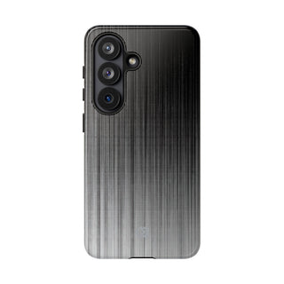 Grey Tough Phone Case for Samsung - Static Vertical Dither