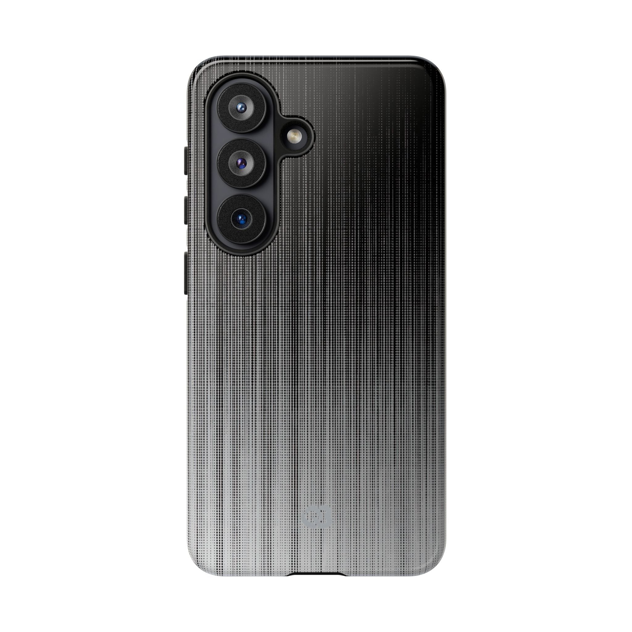 Grey Tough Phone Case for Samsung - Static Vertical Dither