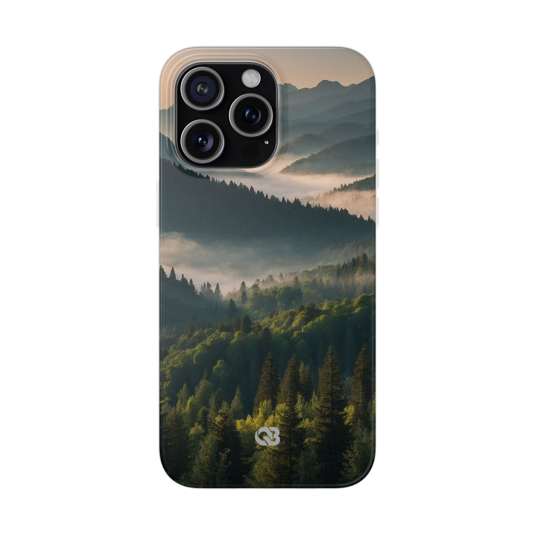 Foggy Mountain Ridge · Soft Phone Case for iPhone