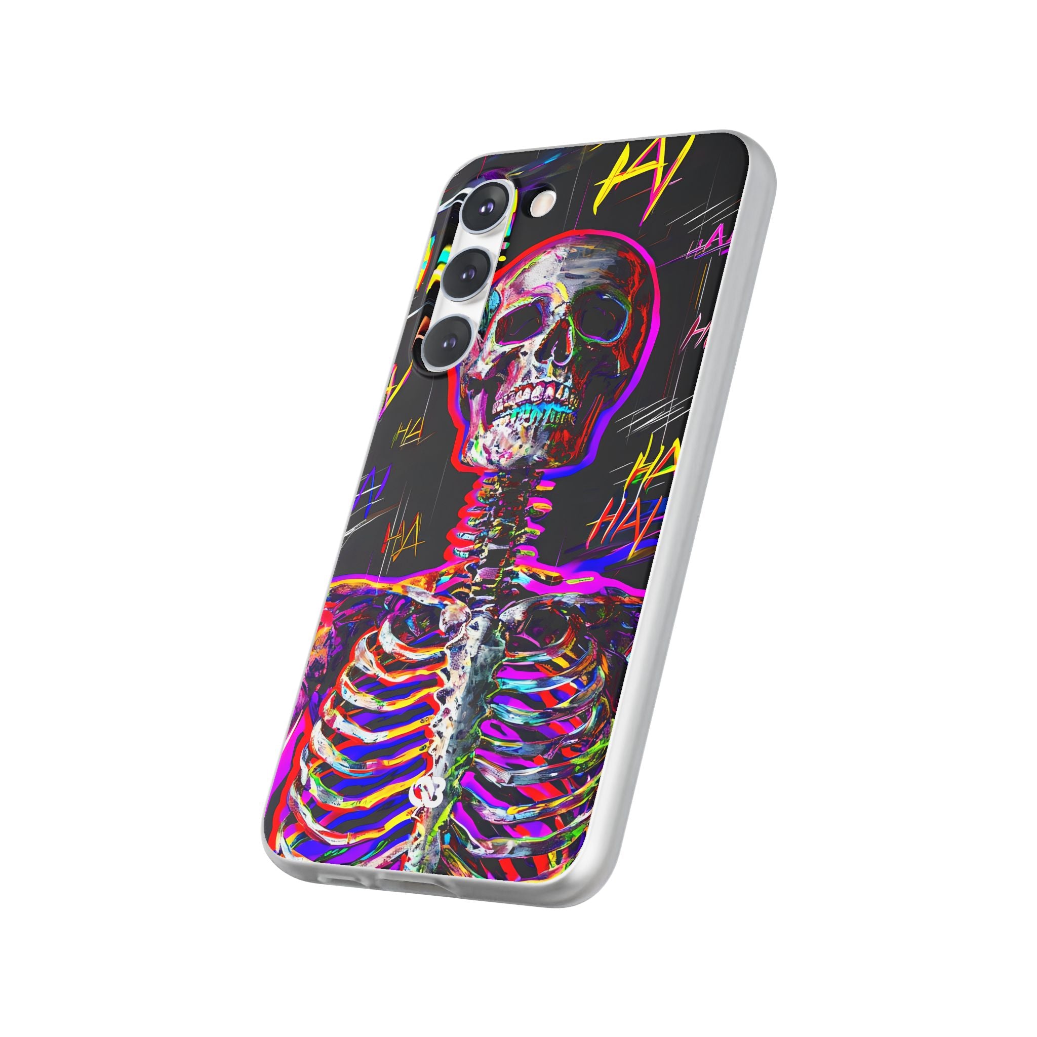 Neon Glitch Skeleton · Soft Handyhülle für Samsung