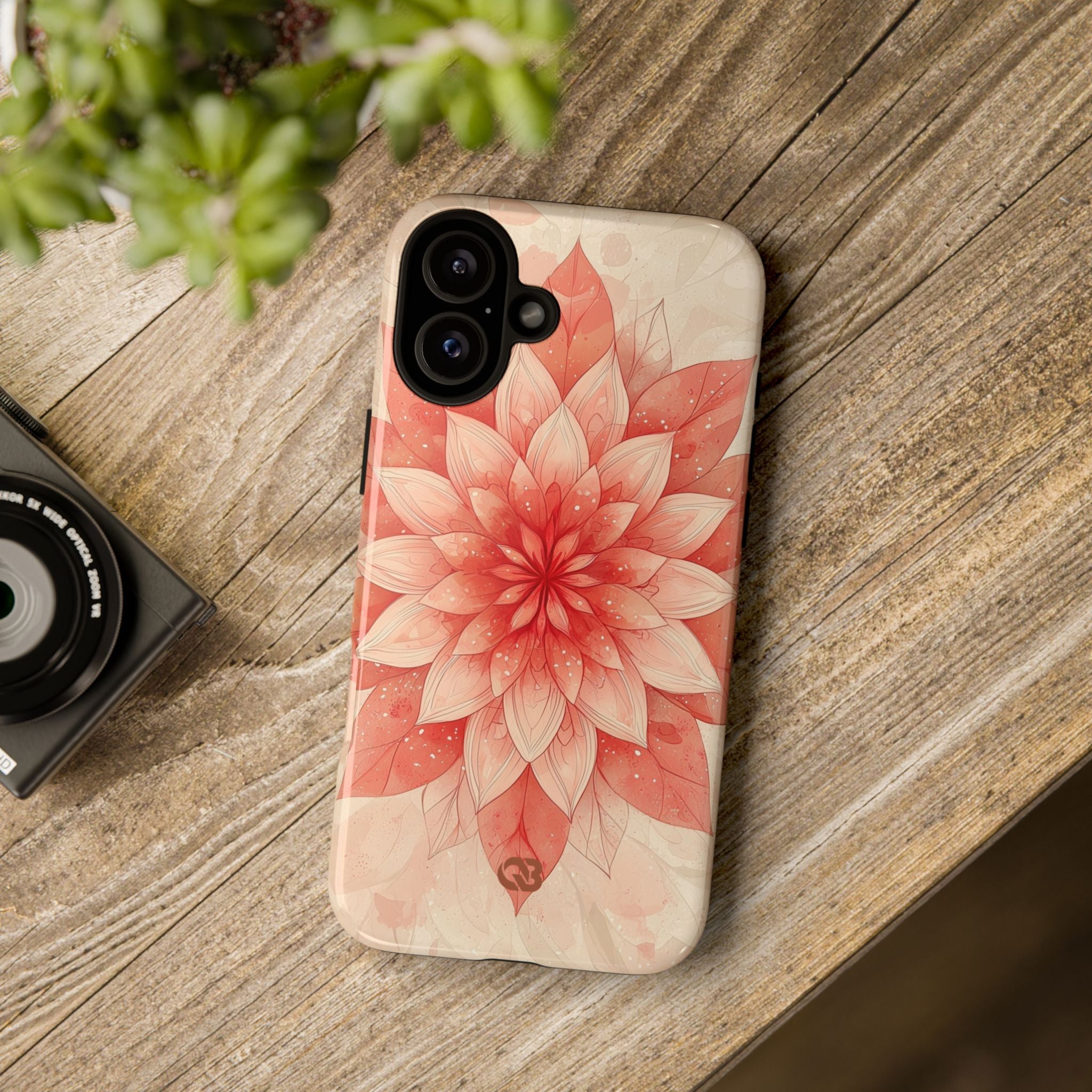 Coral Layered Bloom · Tough Handyhülle für iPhone