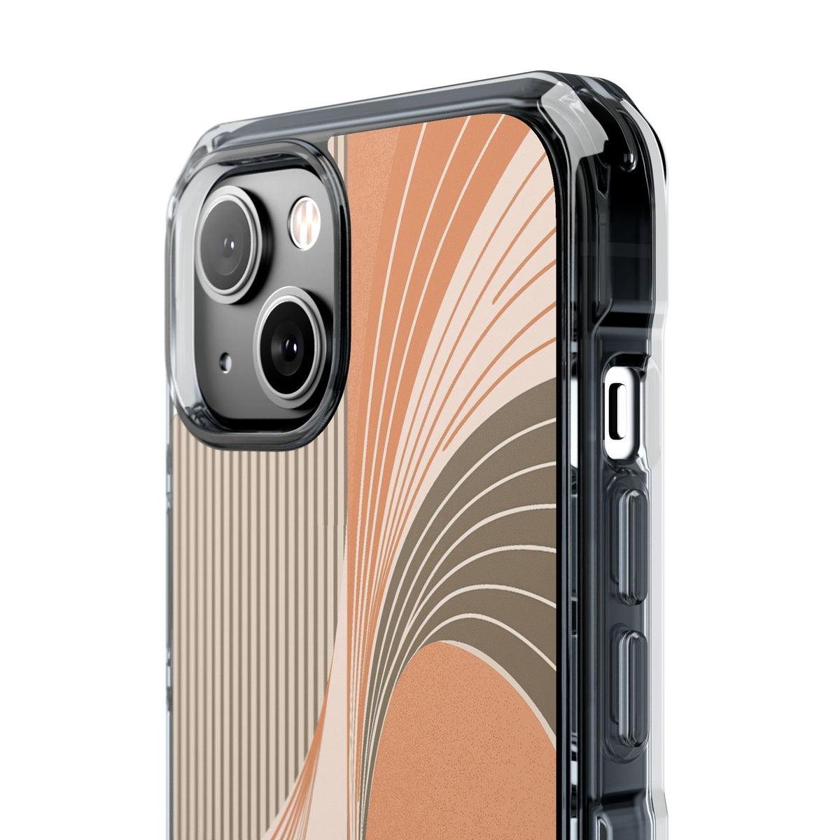 Orange Impact MagSafe Phone Case for iPhone - Desert Arc Horizon