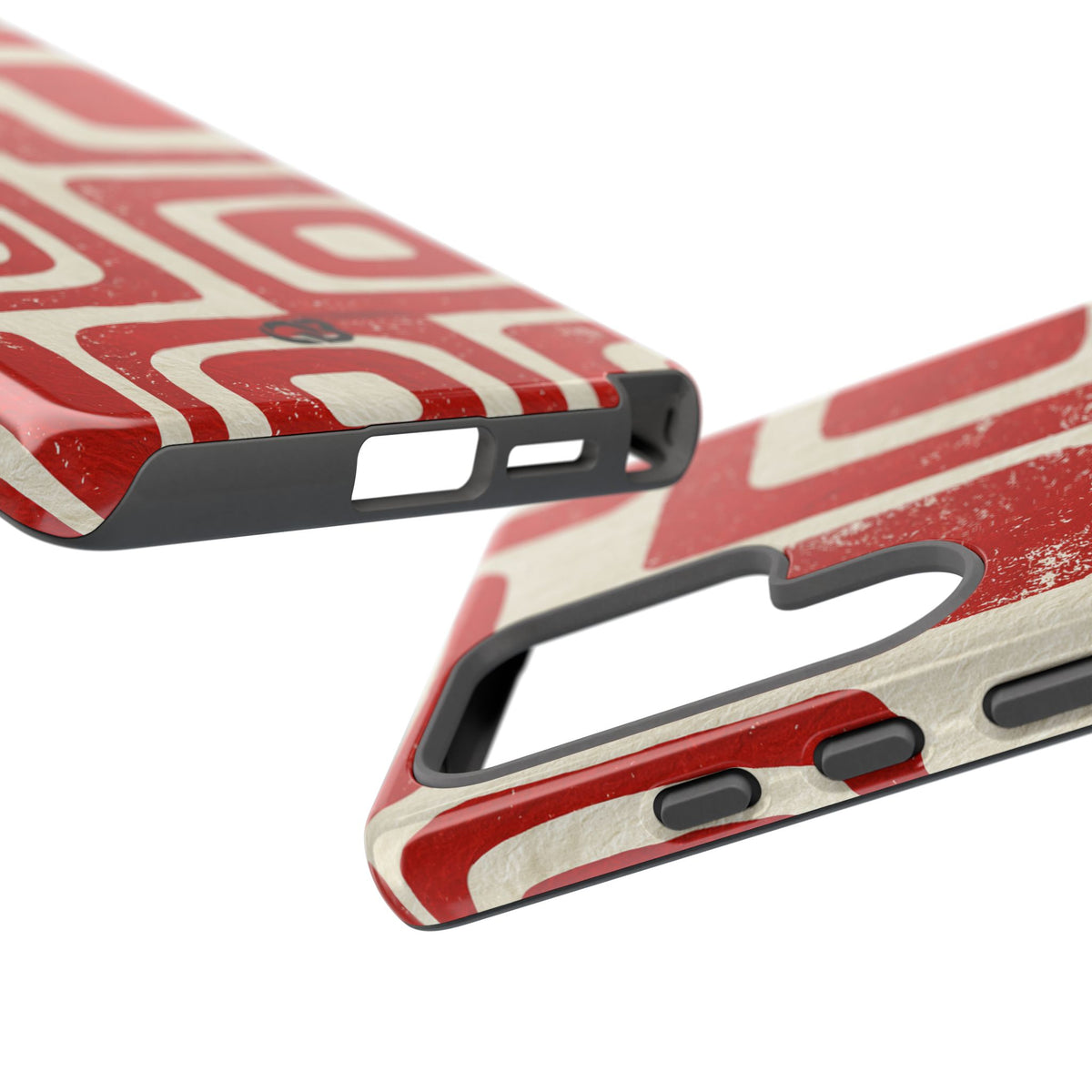 Vermilion Block Motif · Tough Phone Case for Samsung · Red