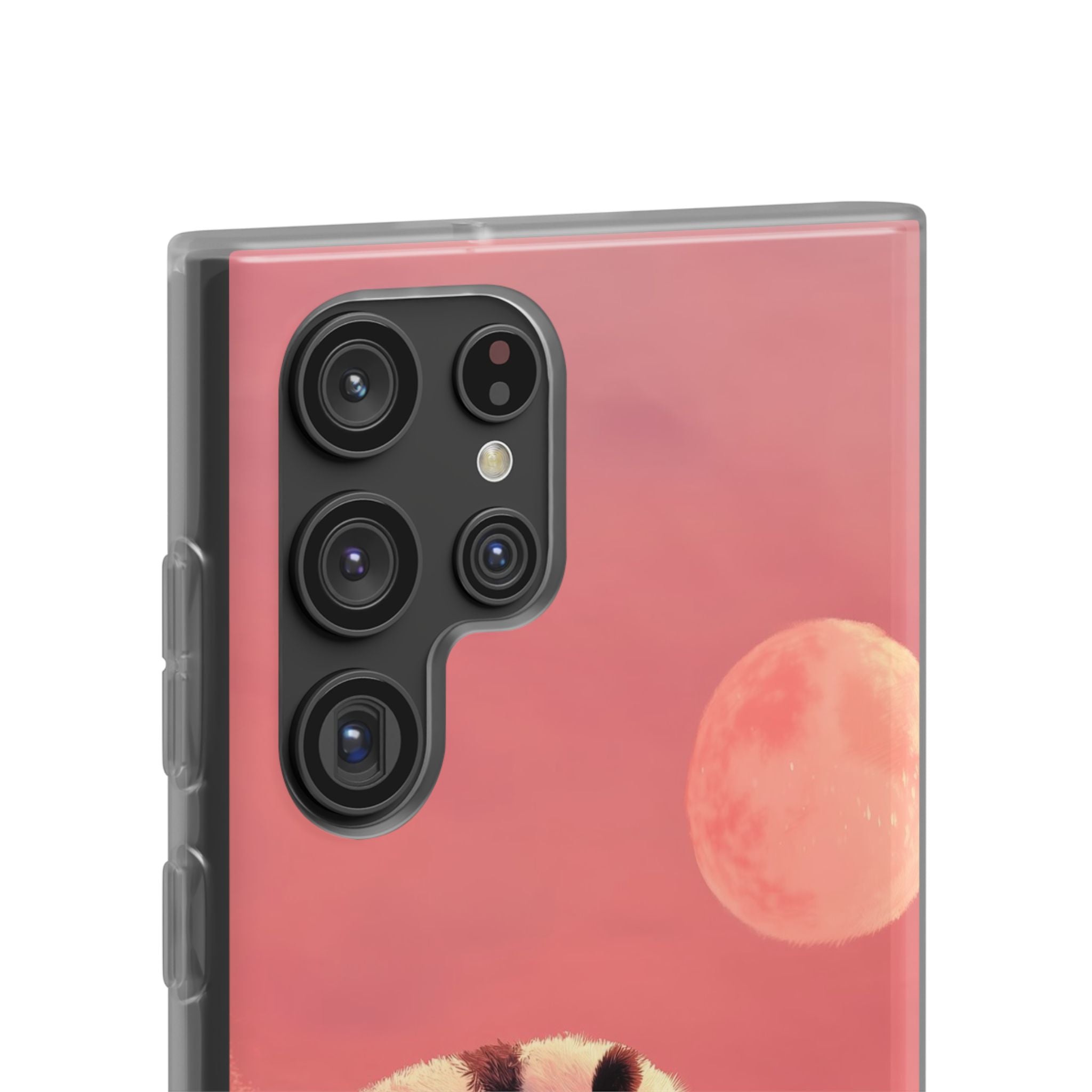 Rose Moon Panda · Soft Phone Case for Samsung