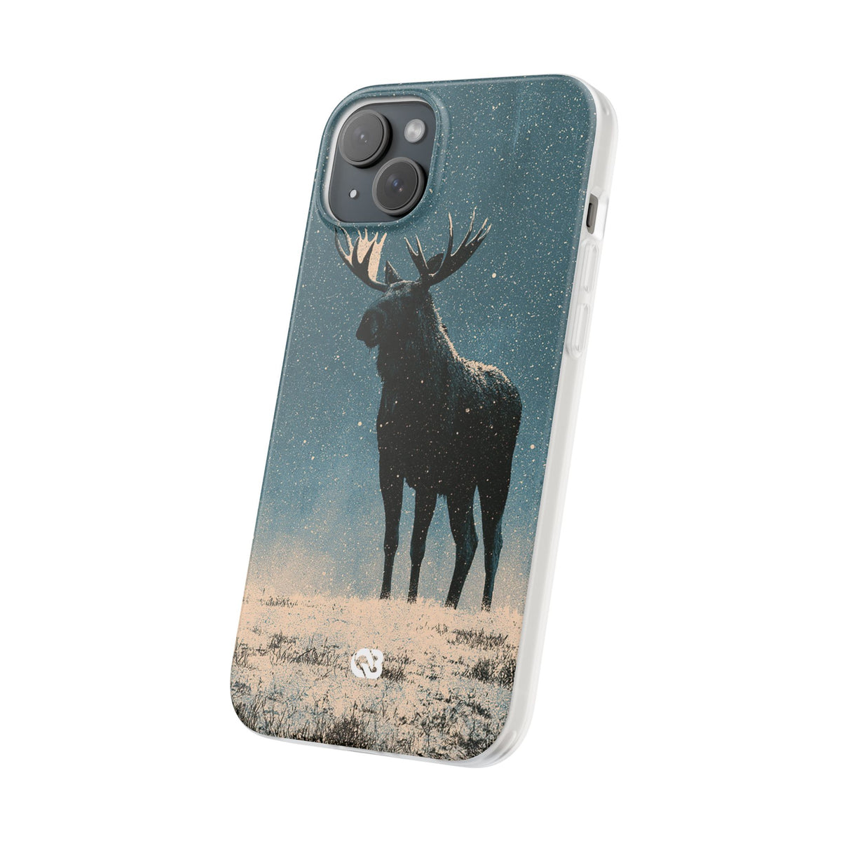 Nordic Boreal Moose · Lite Phone Case for iPhone · Blue