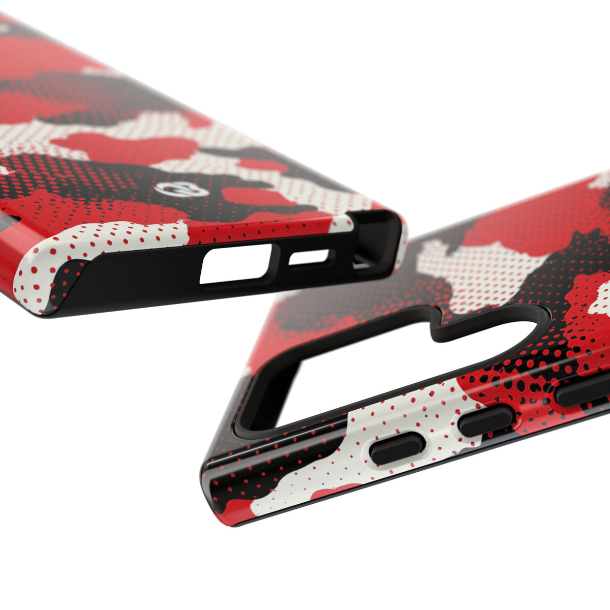 Crimson Halftone Camo · Tough Phone Case for Samsung · Red