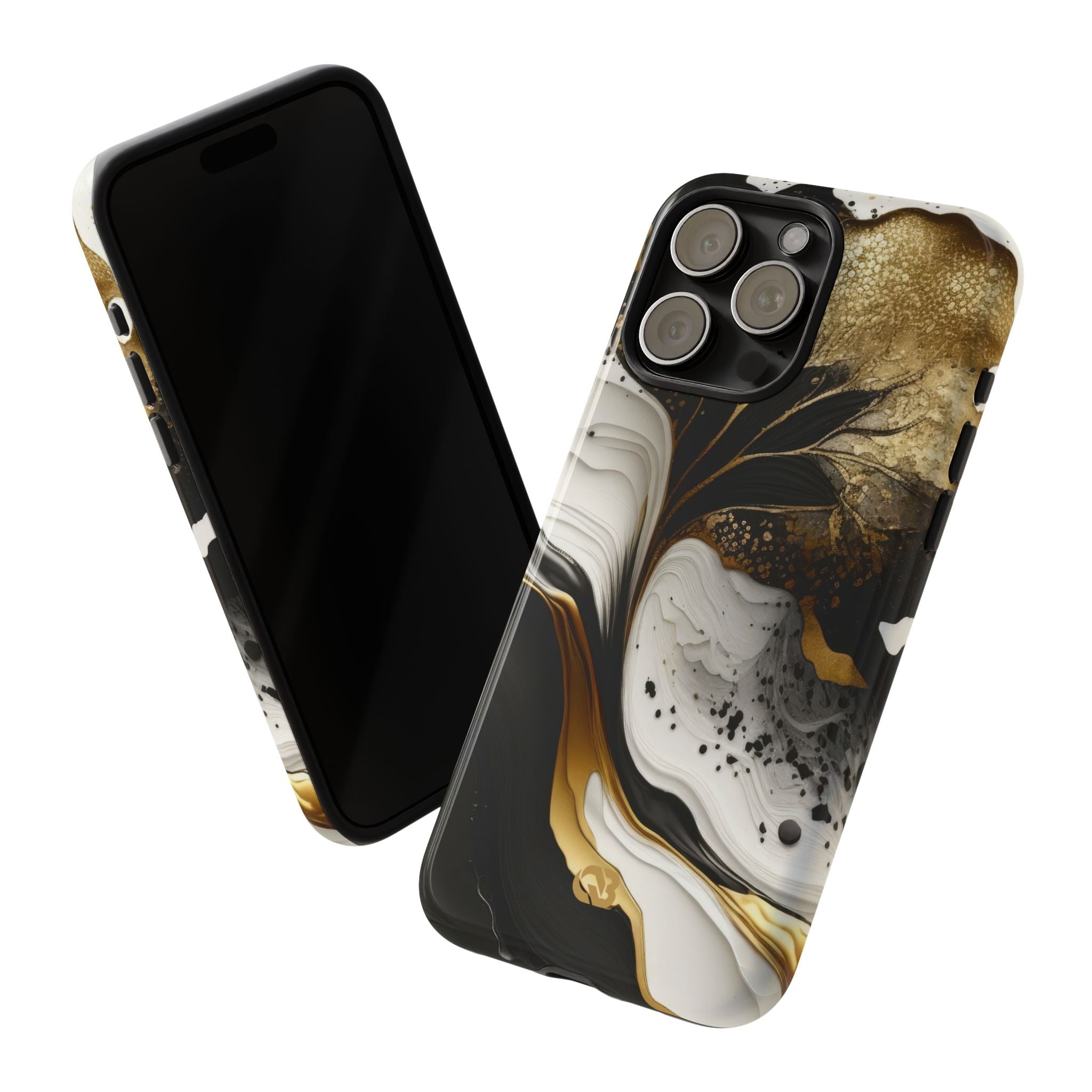 Molten Onyx Gold · Tough Etui na telefon dla iPhone