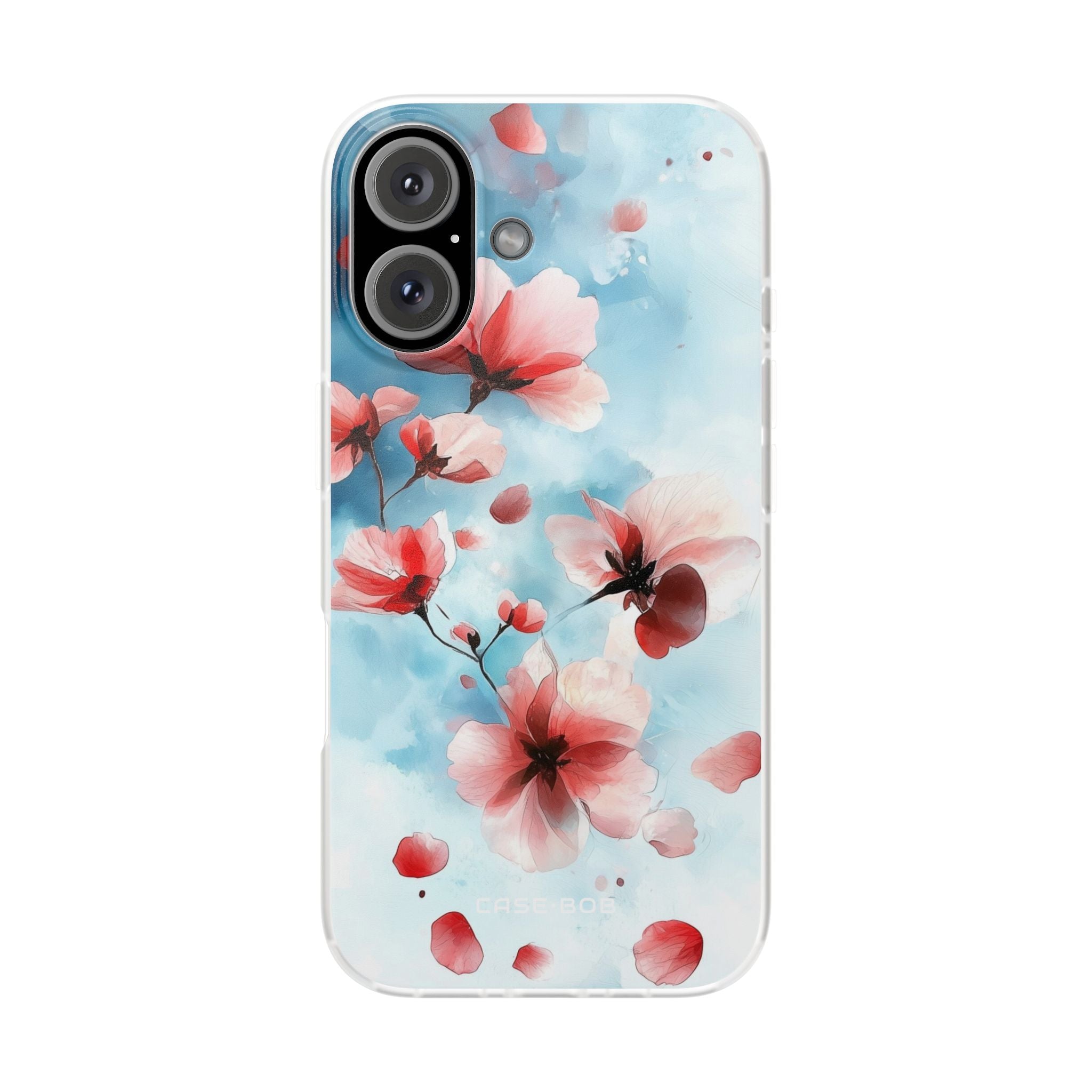 Pink Blossom Drift iPhone 16 Case - Soft