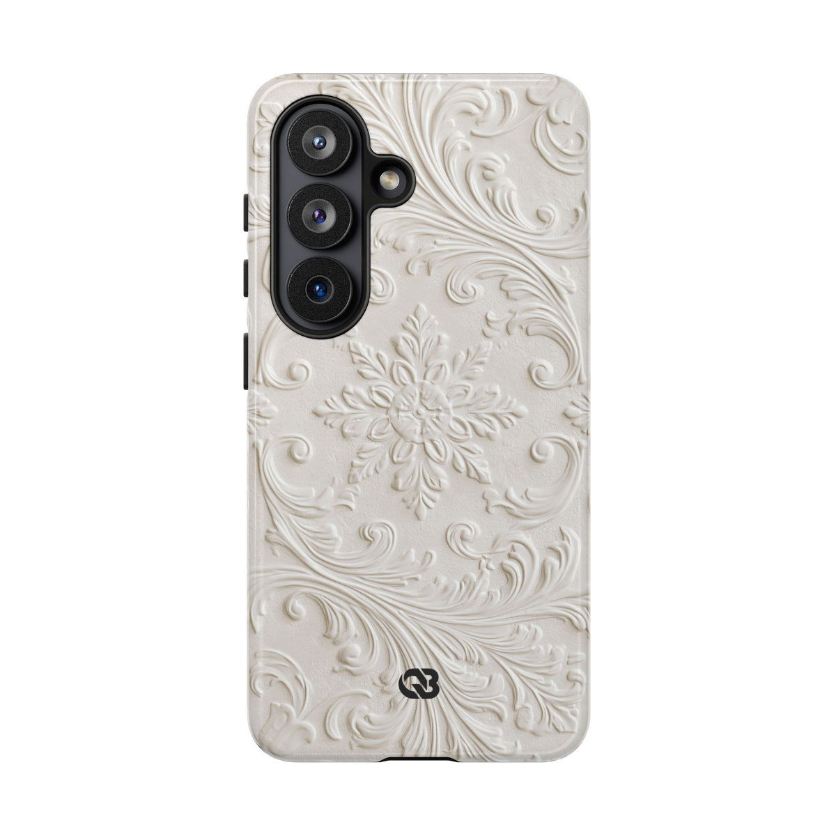 Sculpted Acanthus Relief · Tough Phone Case for Samsung · White