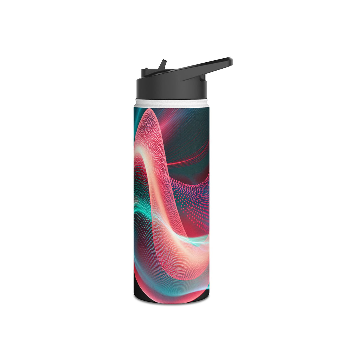Digital Frequency · Insulated Water Bottle · Black