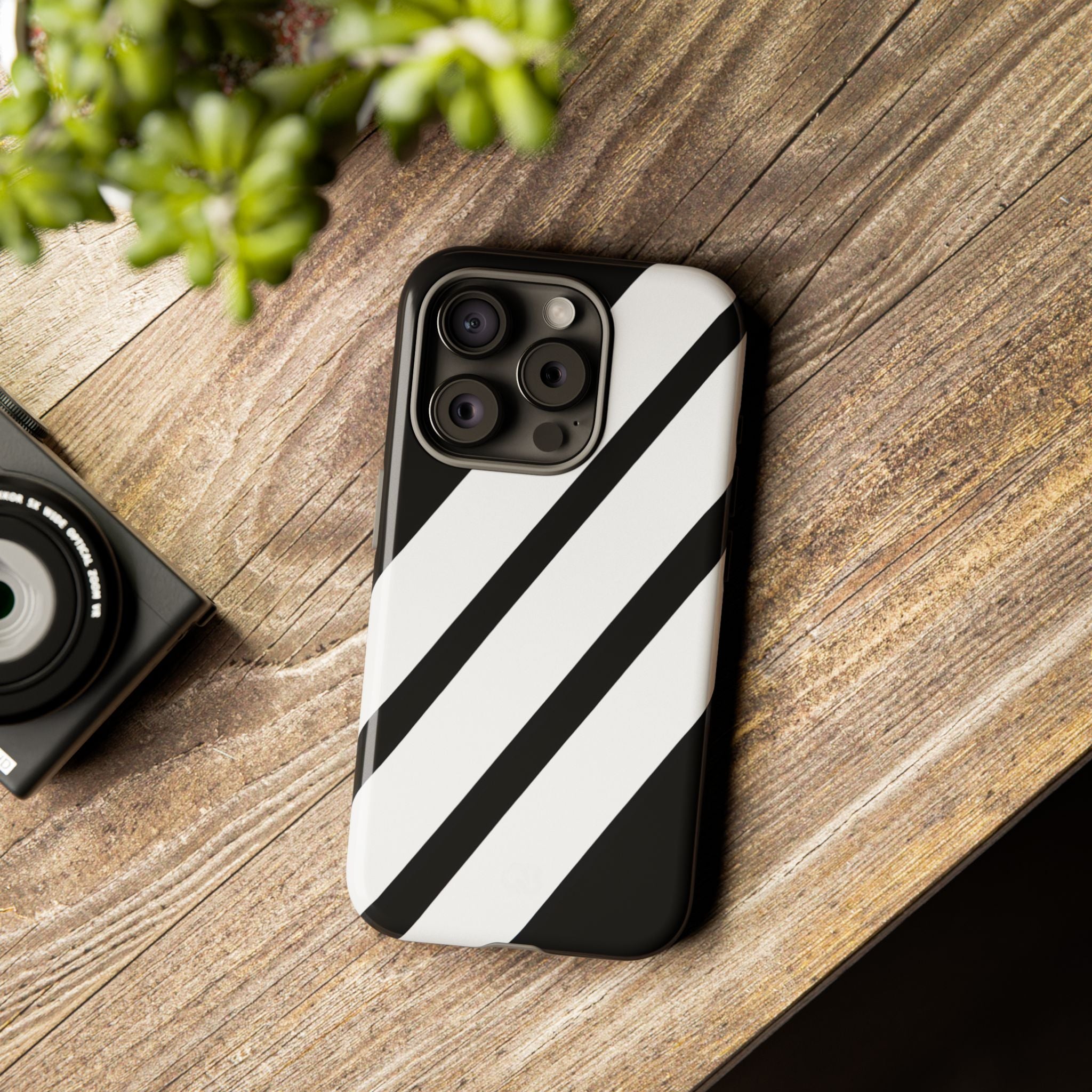 Obsidian White Bars · Tough Telefoncover for iPhone