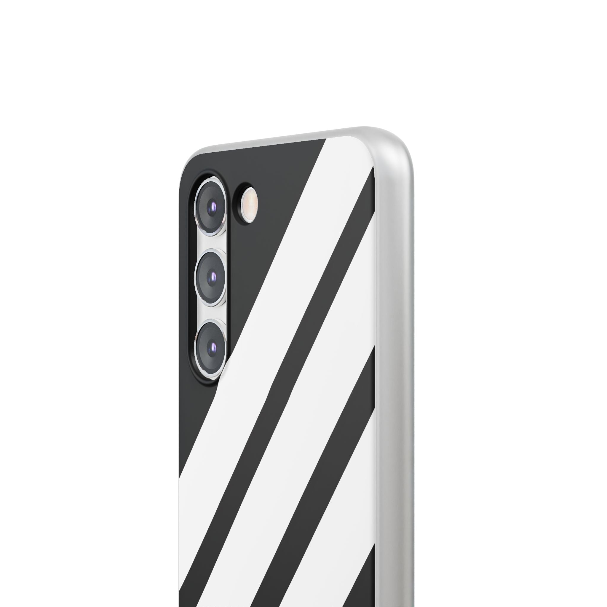 Obsidian White Bars · Soft Phone Case for Samsung