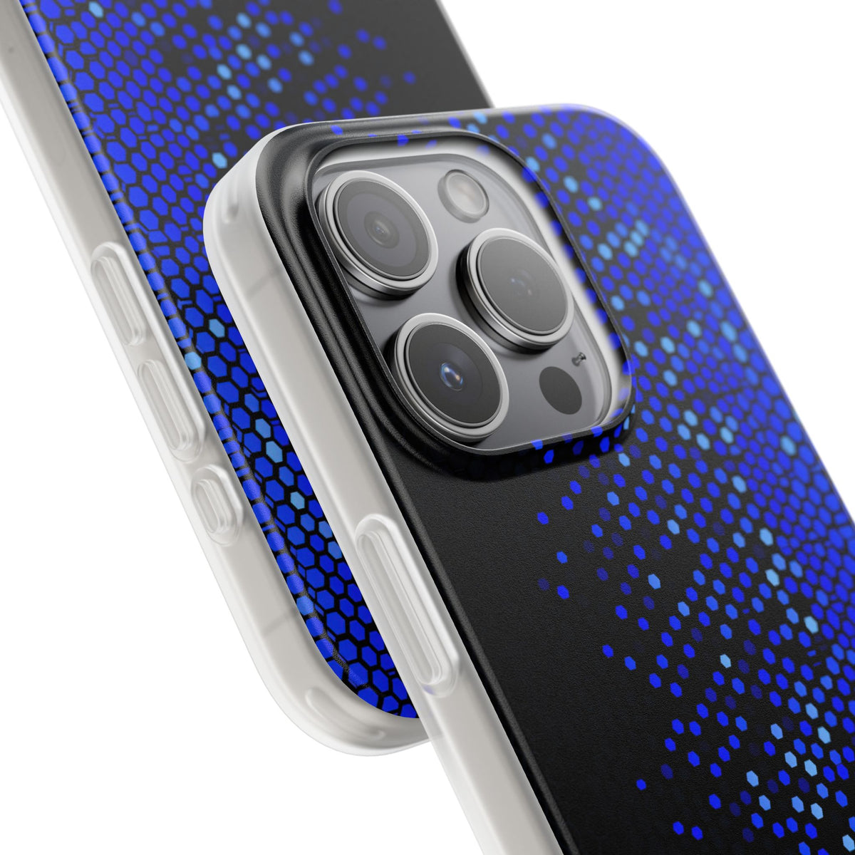 Cobalt Hex Dispersion · Lite Phone Case for iPhone · Blue