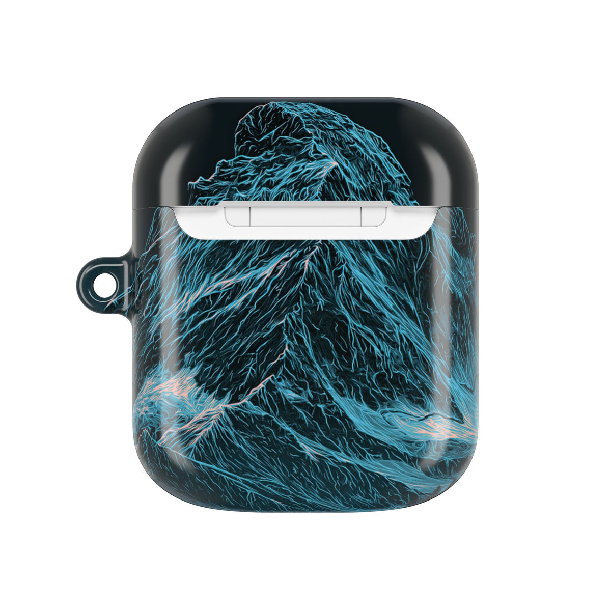 Glacial Alpine Peak · Hard Case for AirPods & AirPods Pro · Blue
