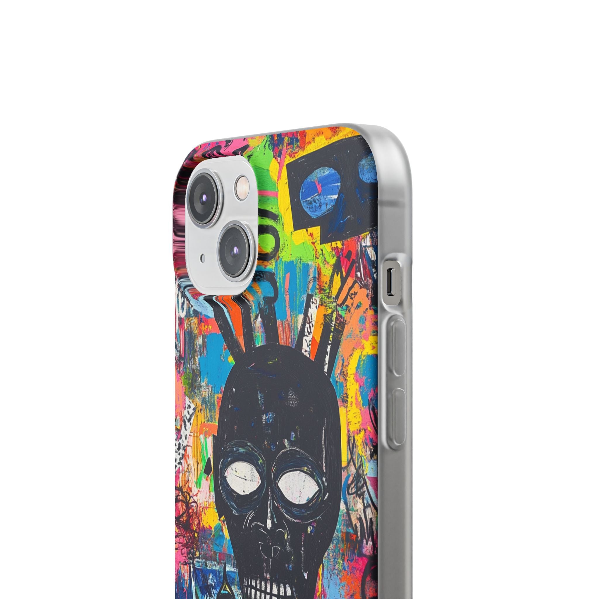 Skull Vortex iPhone 14 Skal - Mjukt