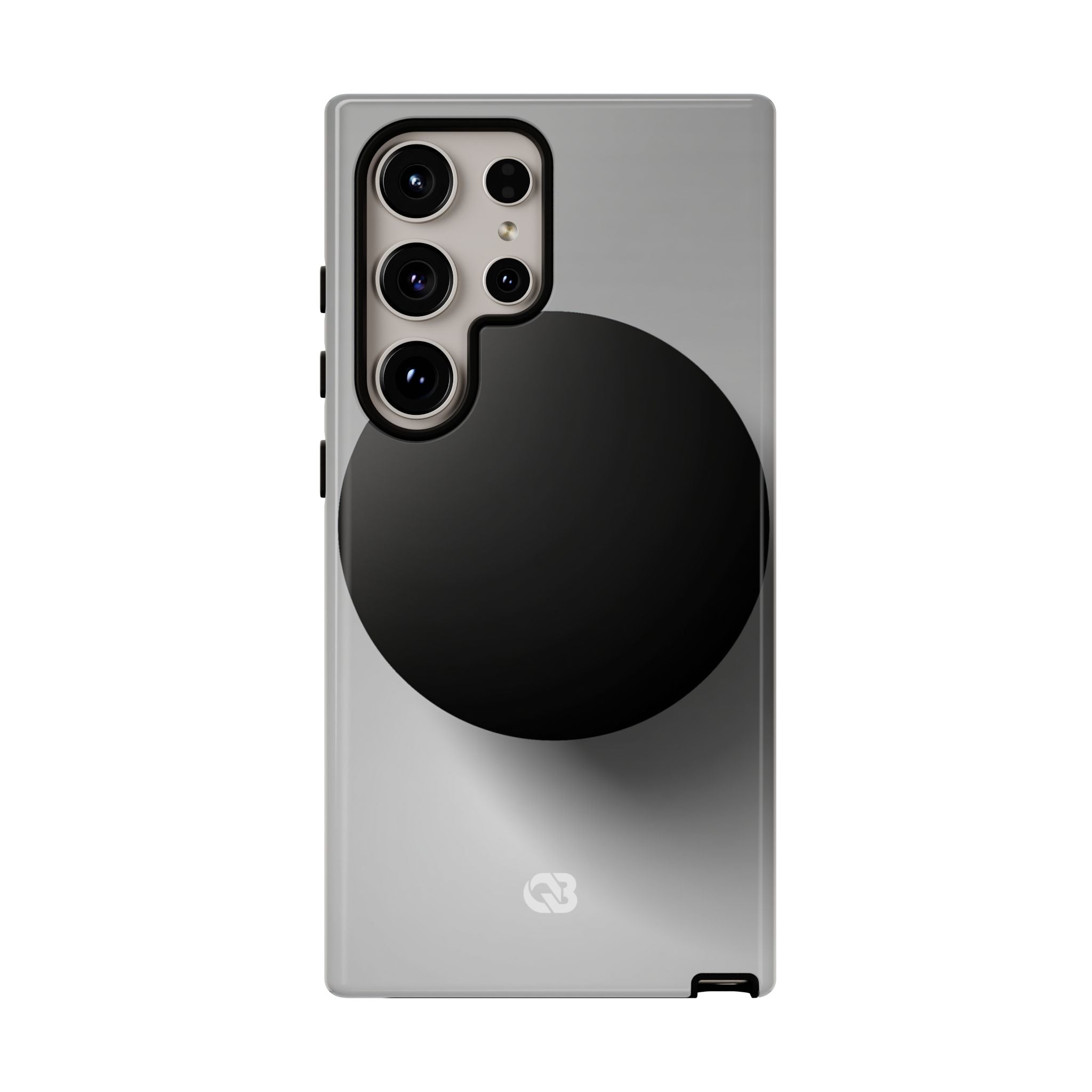 Grey Tough Phone Case for Samsung - Matte Onyx Sphere