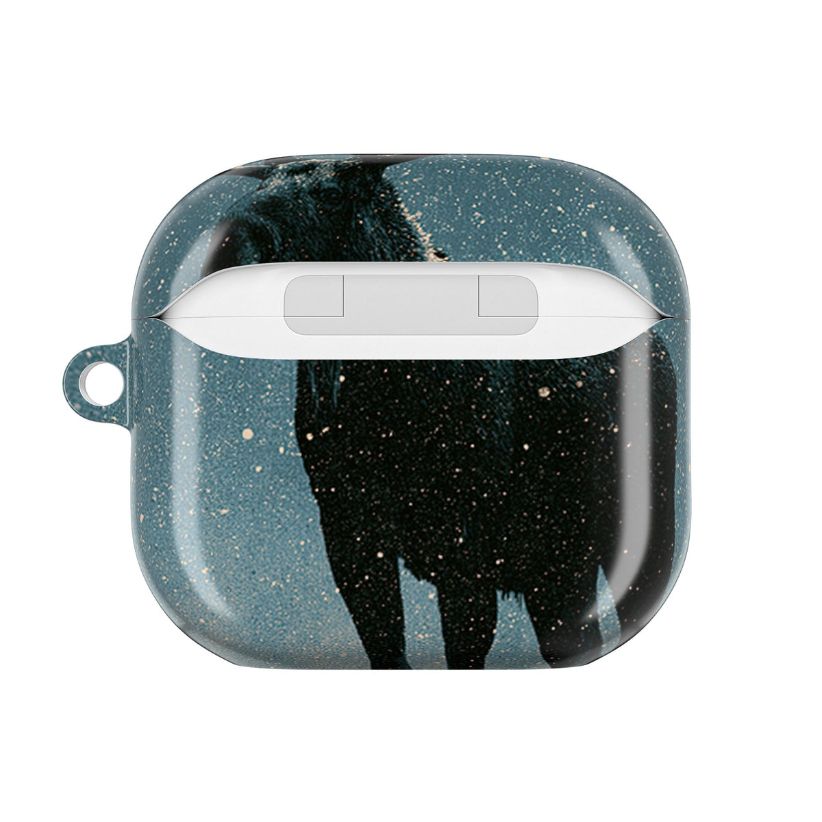 Nordic Boreal Moose · Hard Case for AirPods & AirPods Pro · Blue