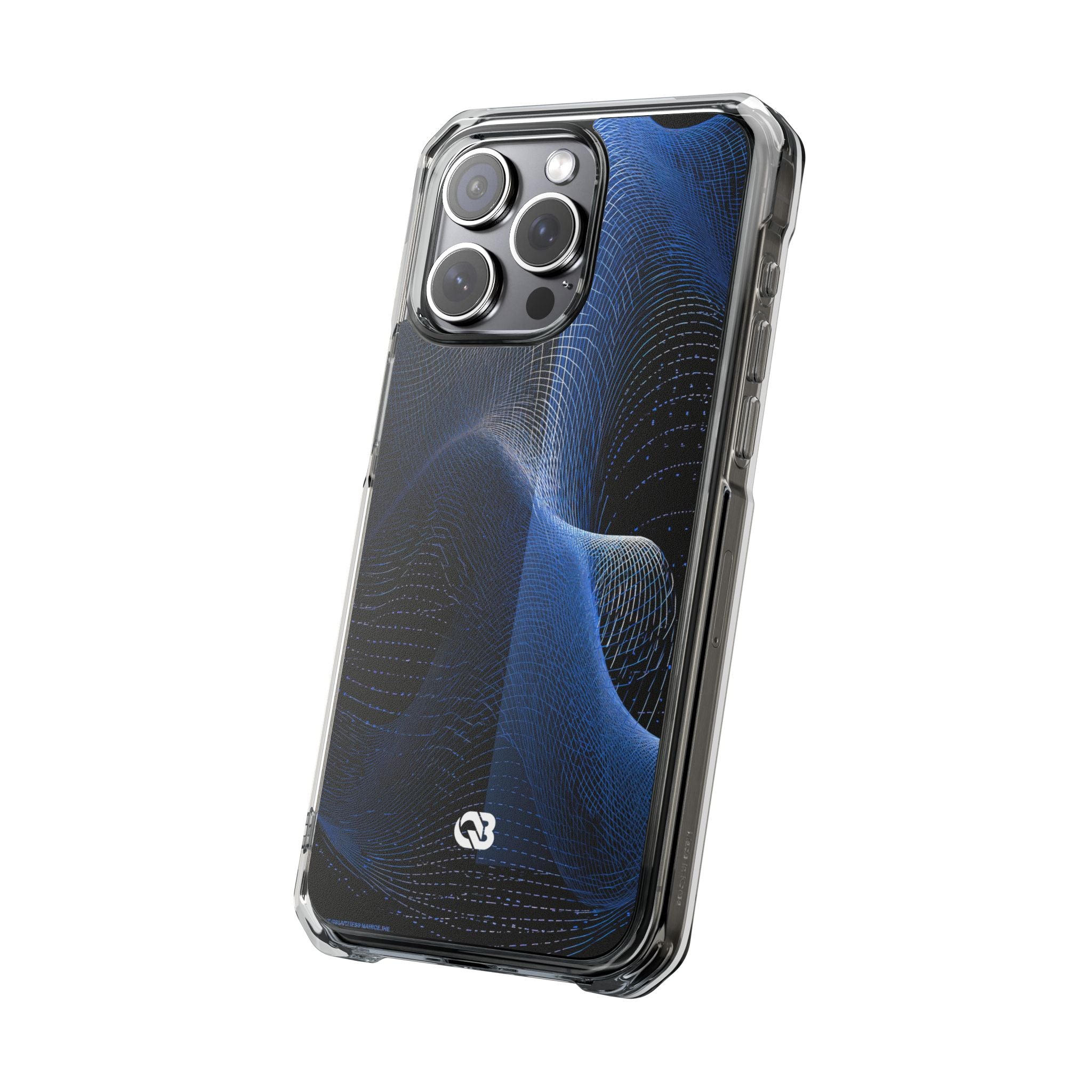 Blue Impact MagSafe Phone Case for iPhone - Electric Blue Flux
