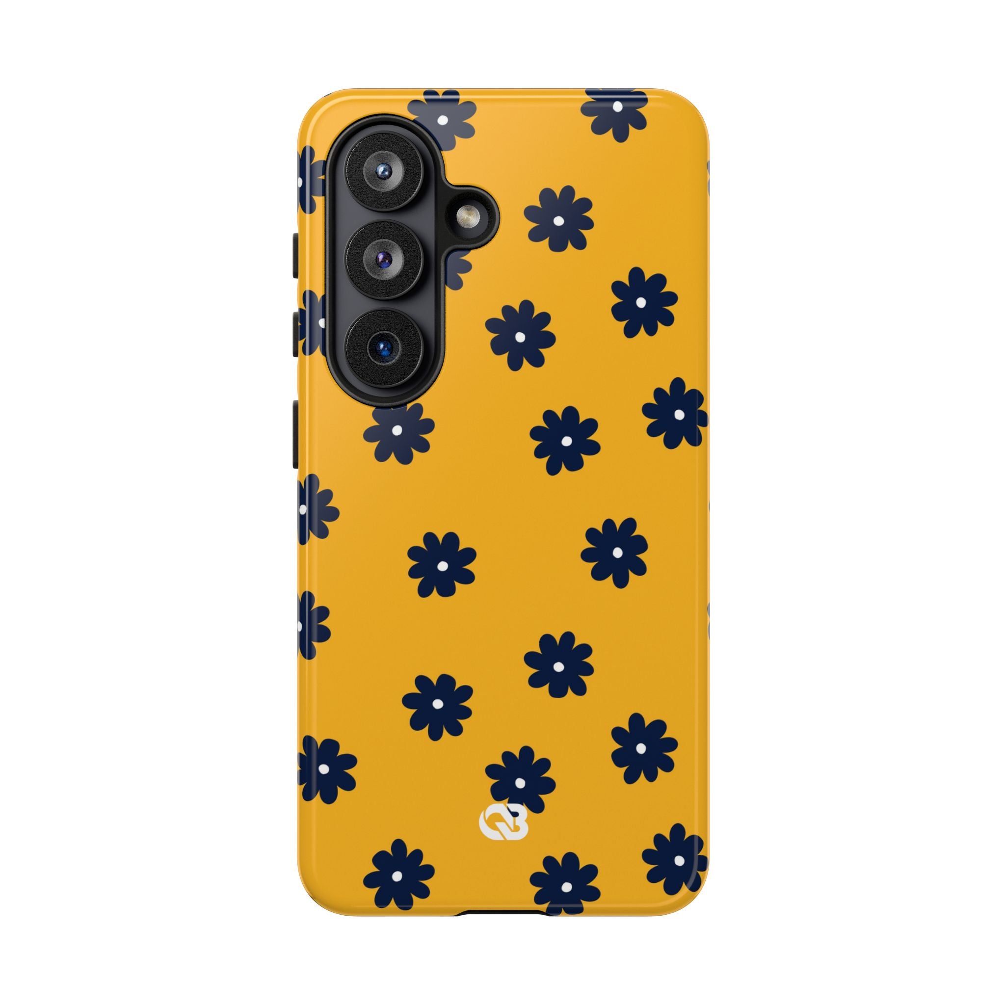 Navy Daisy Mustard · Tough Handyhülle für Samsung