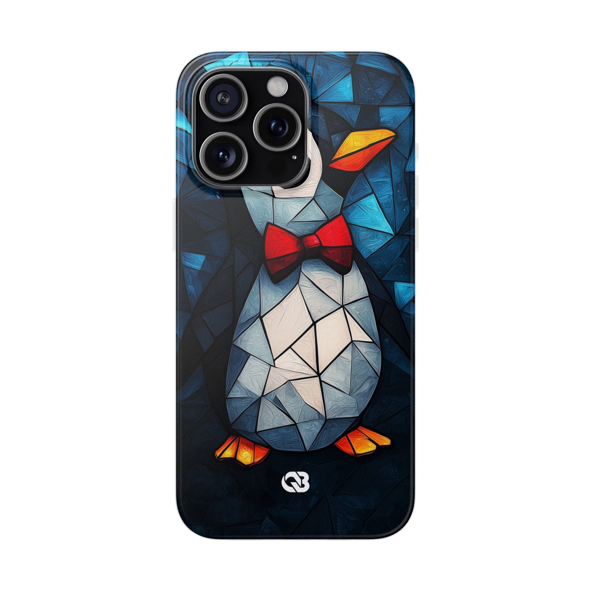 Mosaic Bowtie Penguin · Soft Phone Case for iPhone