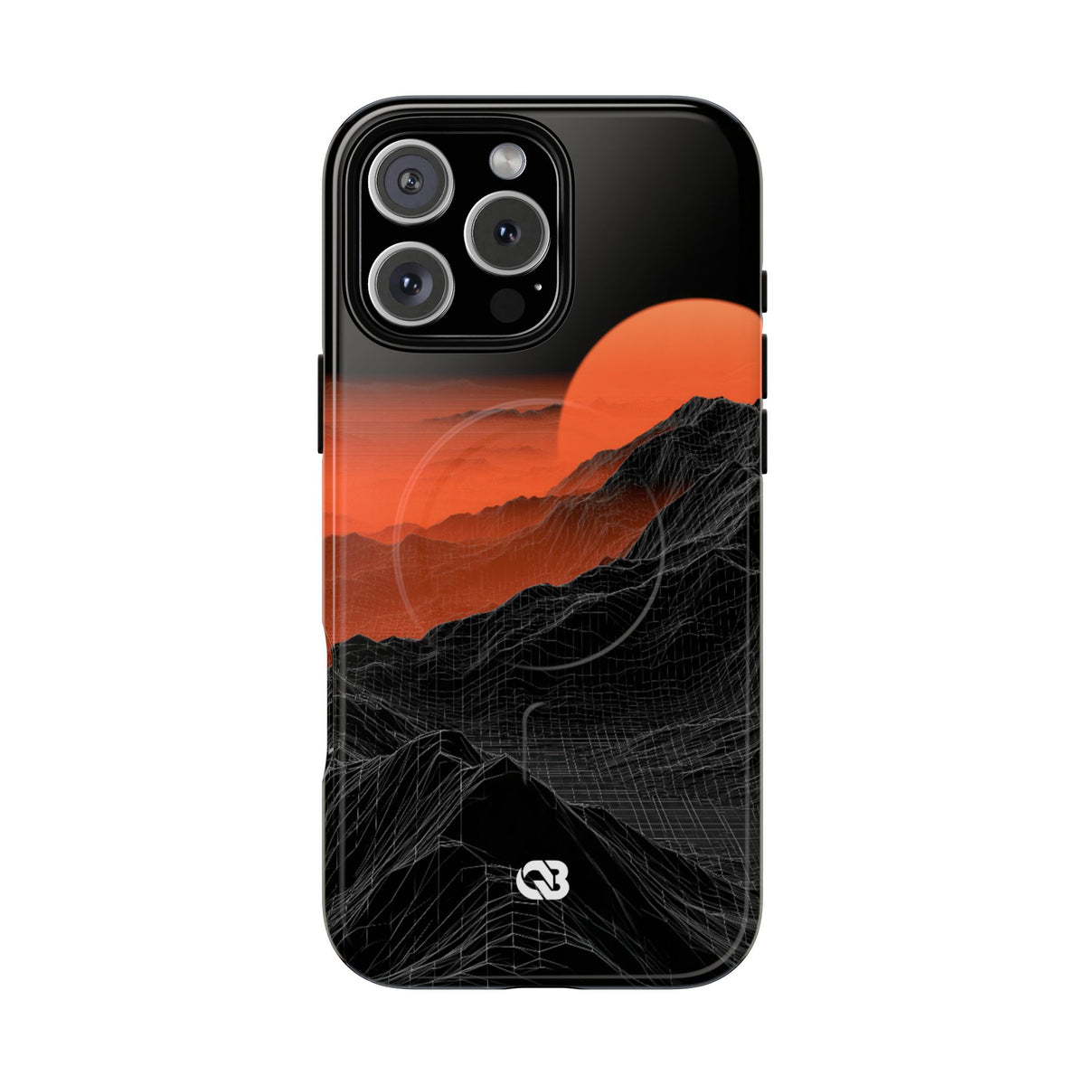 Solar Ridge Mesh · Tough 2.0 Magnetic Phone Case for iPhone · Black