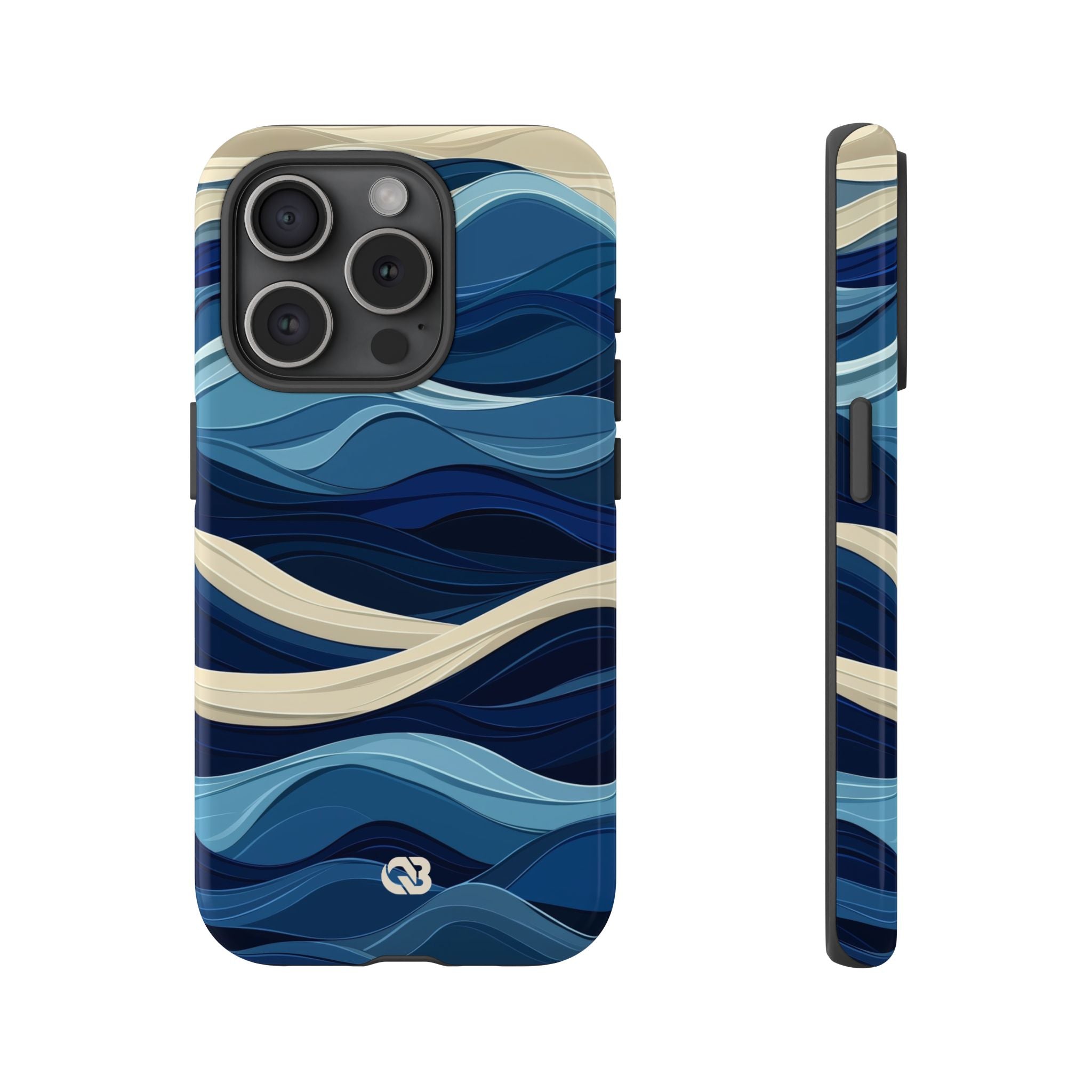 Cobalt Coast Layers · Tough Phone Case for iPhone