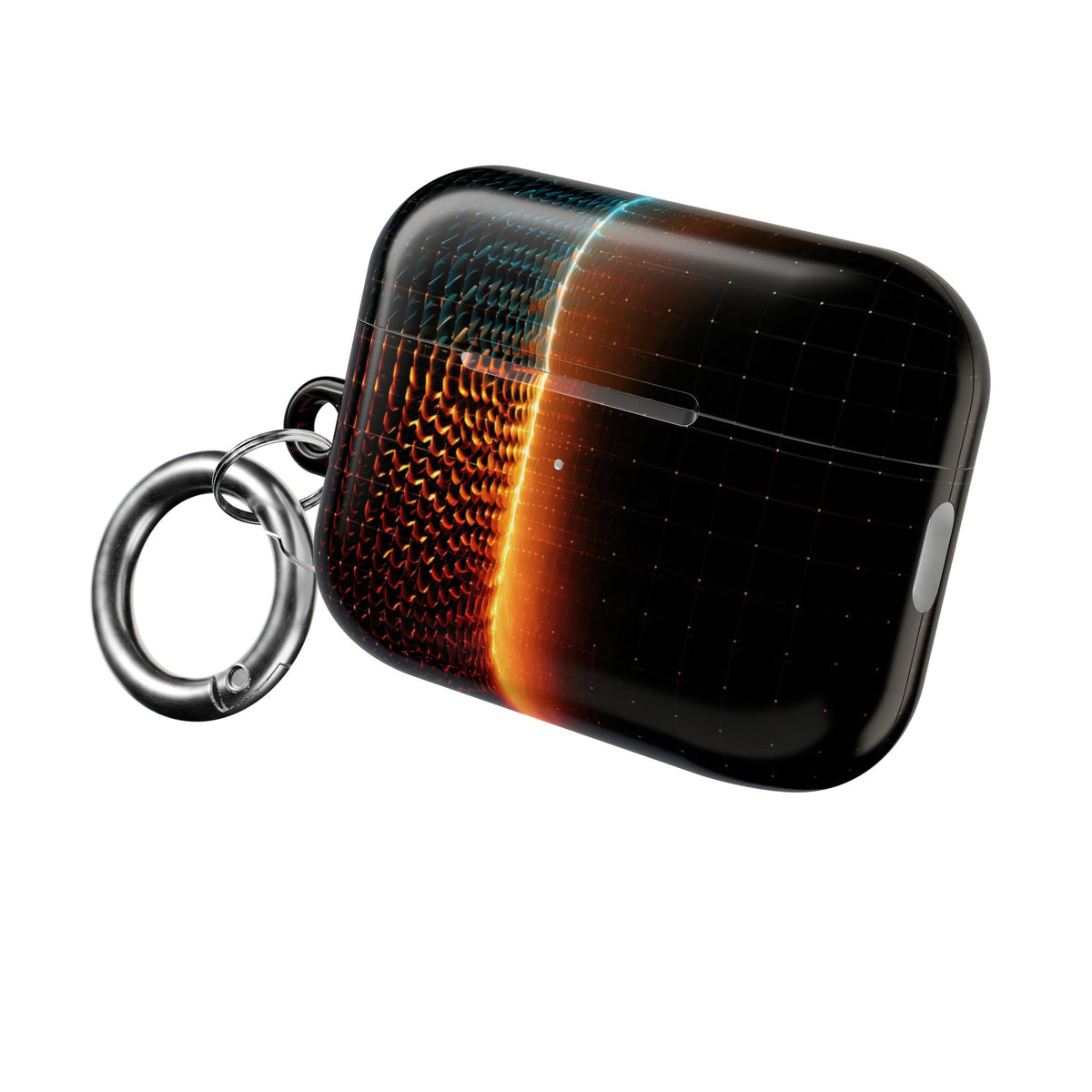 Luminous Refraction Grid · Hard Case for AirPods & AirPods Pro · Black